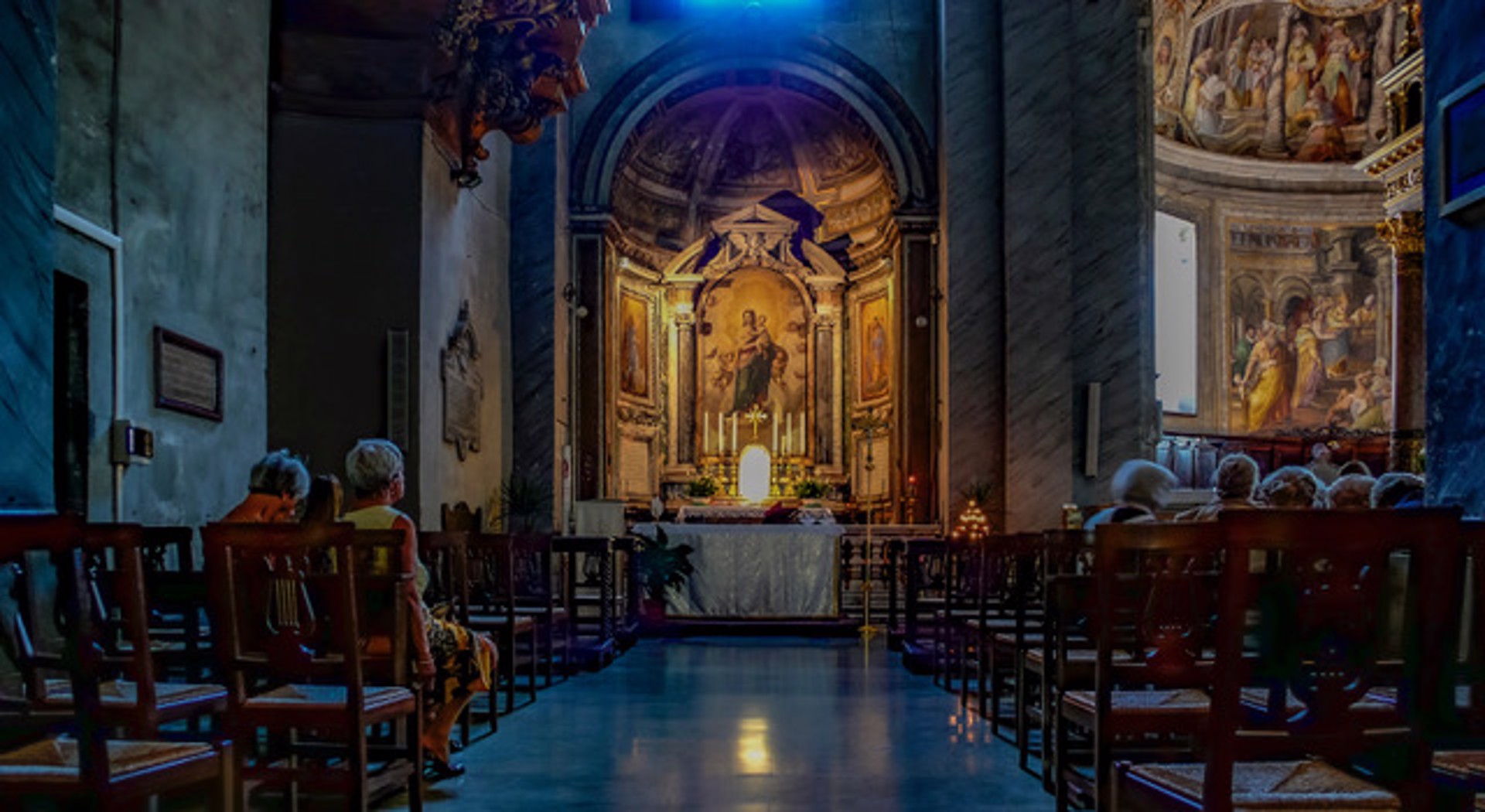 Beautiful Church, Romę, Italy by Lawrence McFarland