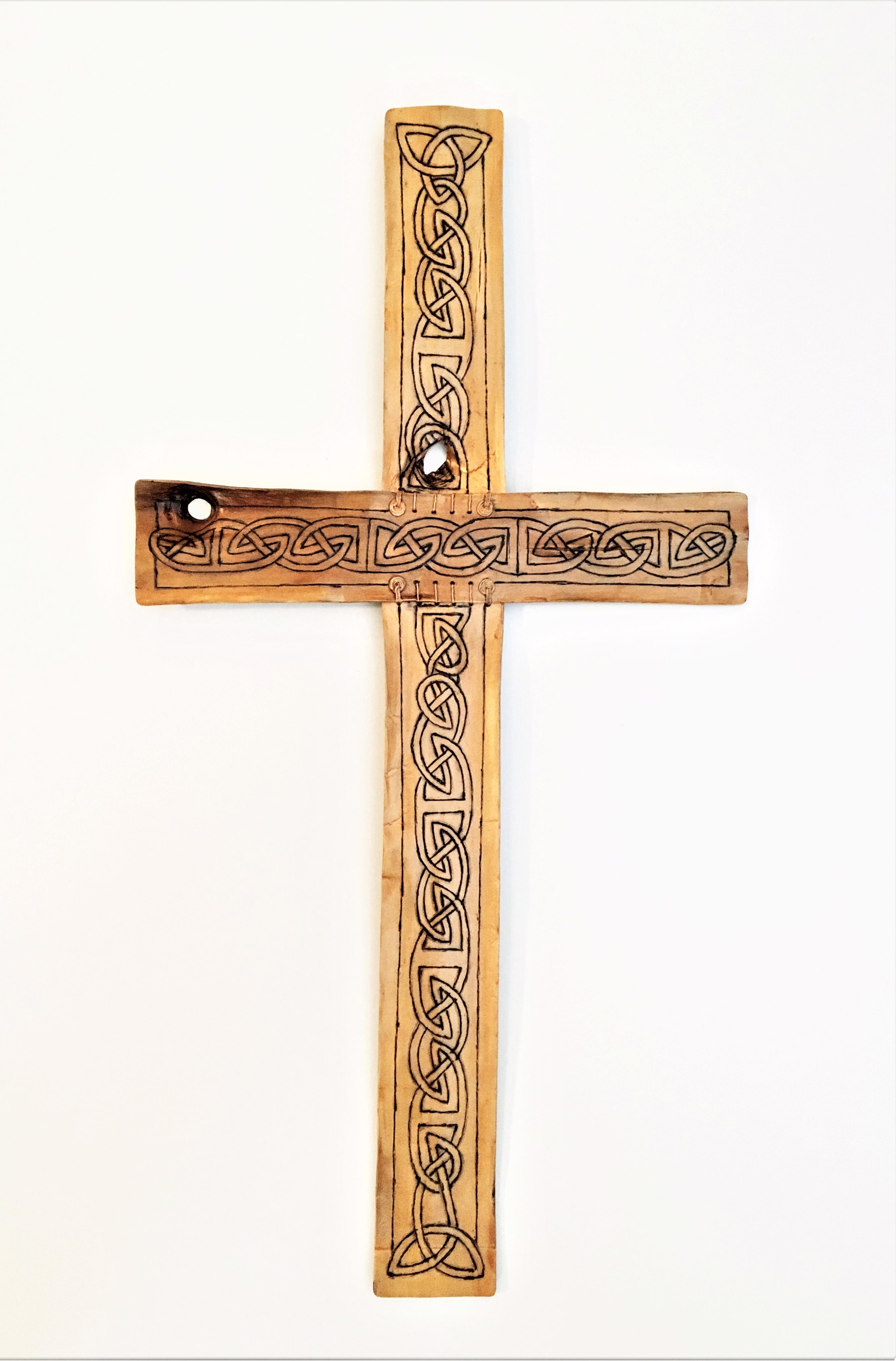 Cross with Celtic Knot by Kim Keats