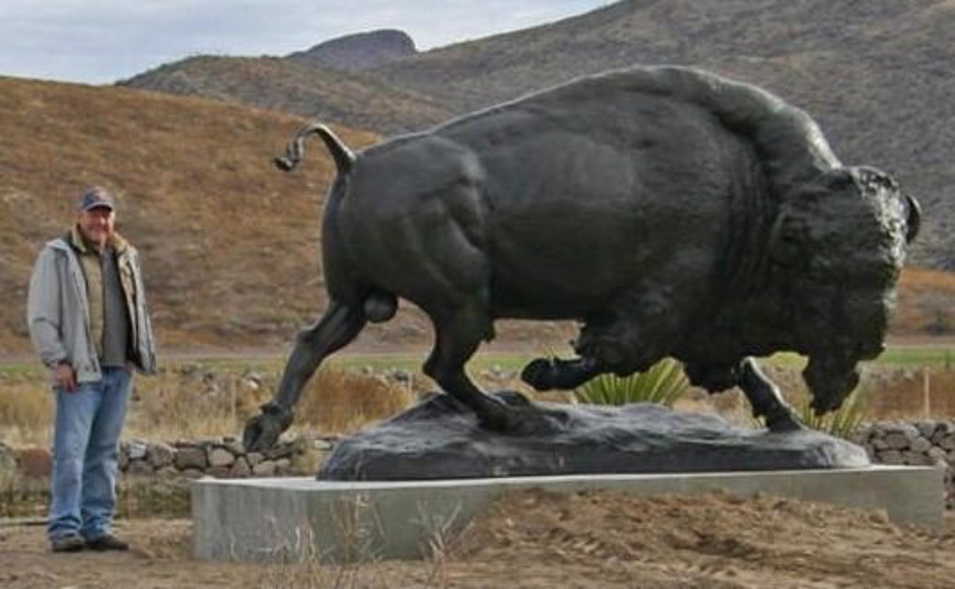 American Bison Monument by Scott Rogers
