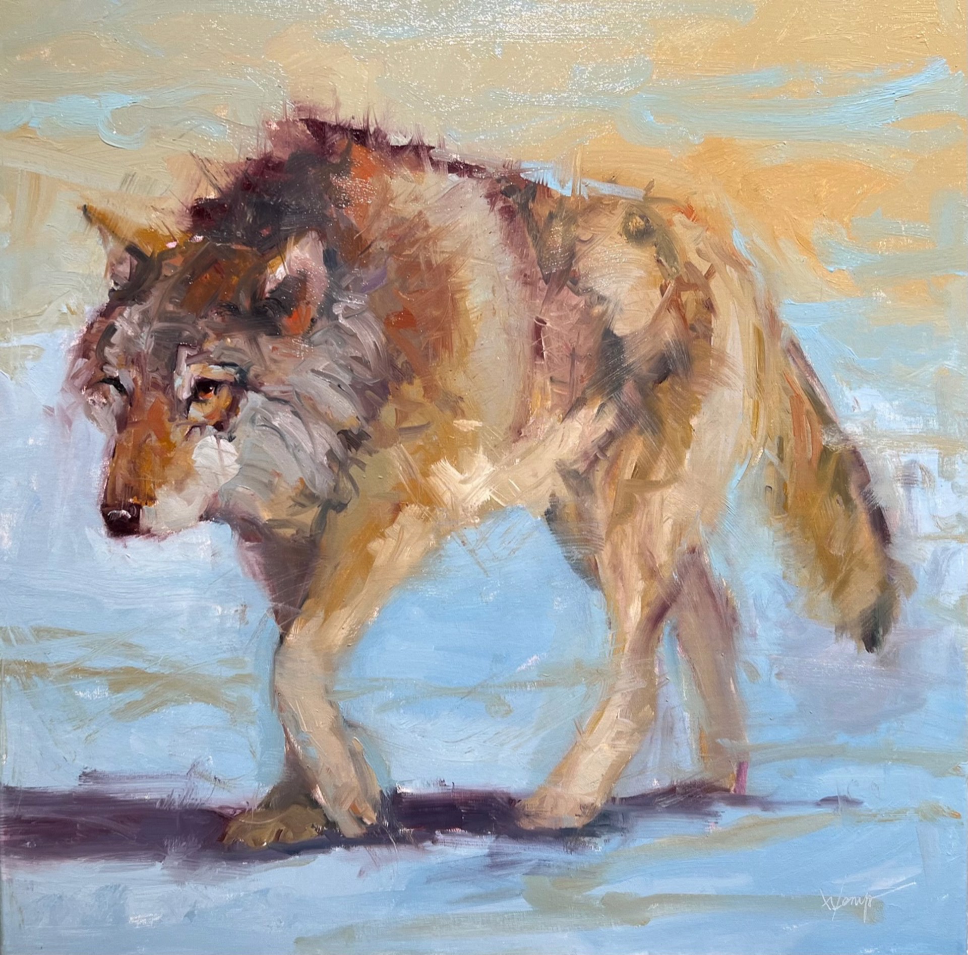 Winter Wolf by Shirle Wempner