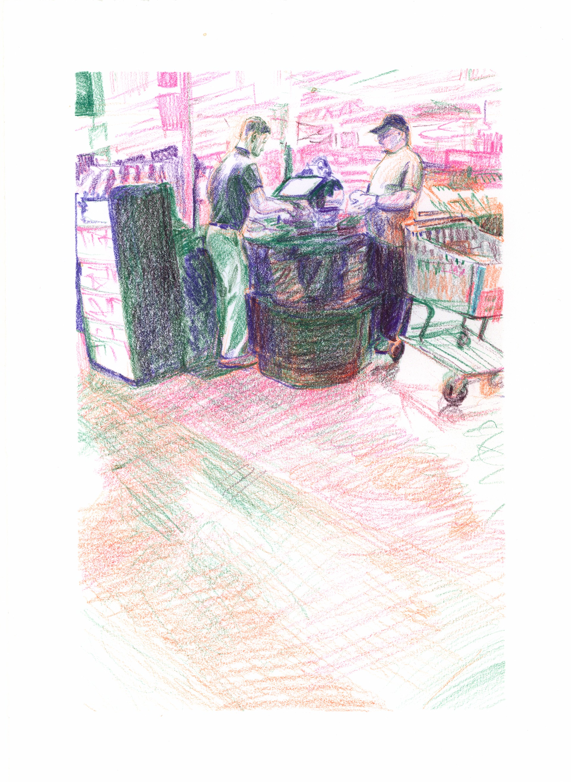 Marketplace/Cashier #48 by Eilis Crean