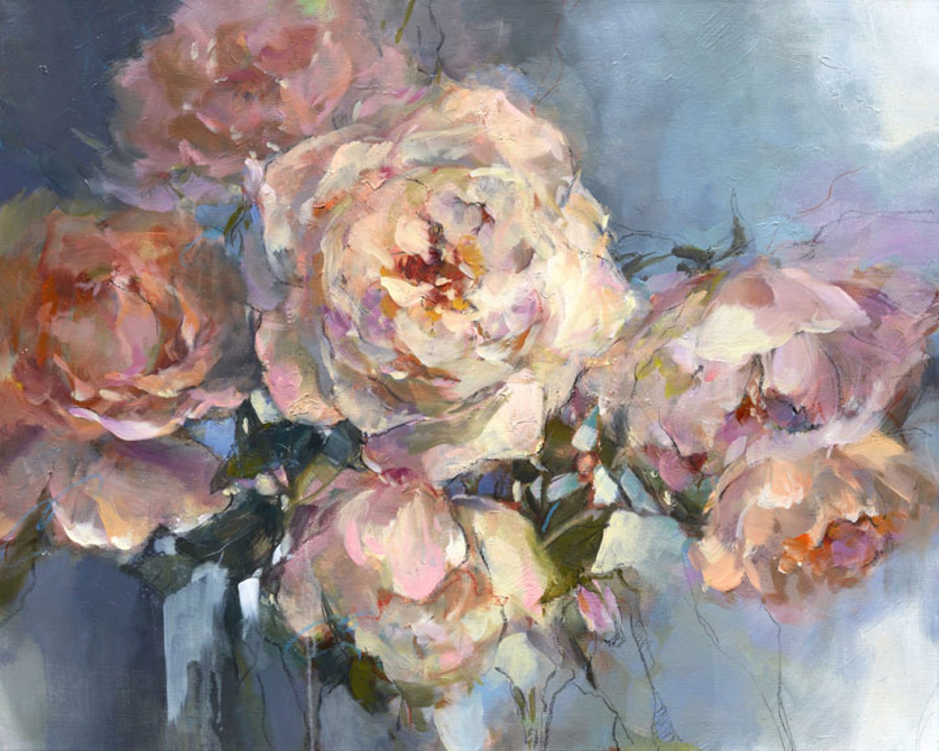 Commissioned Floral 40x60 - Walsh by Anna Razumovskaya