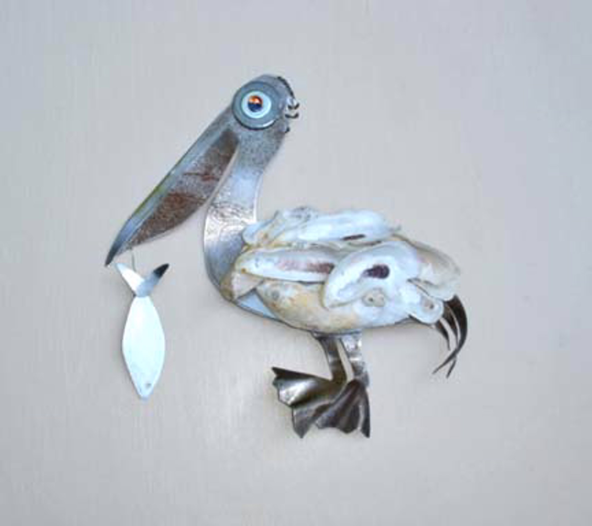 JW23-113 "Scoop" Oyster Pelican by Jo Watson