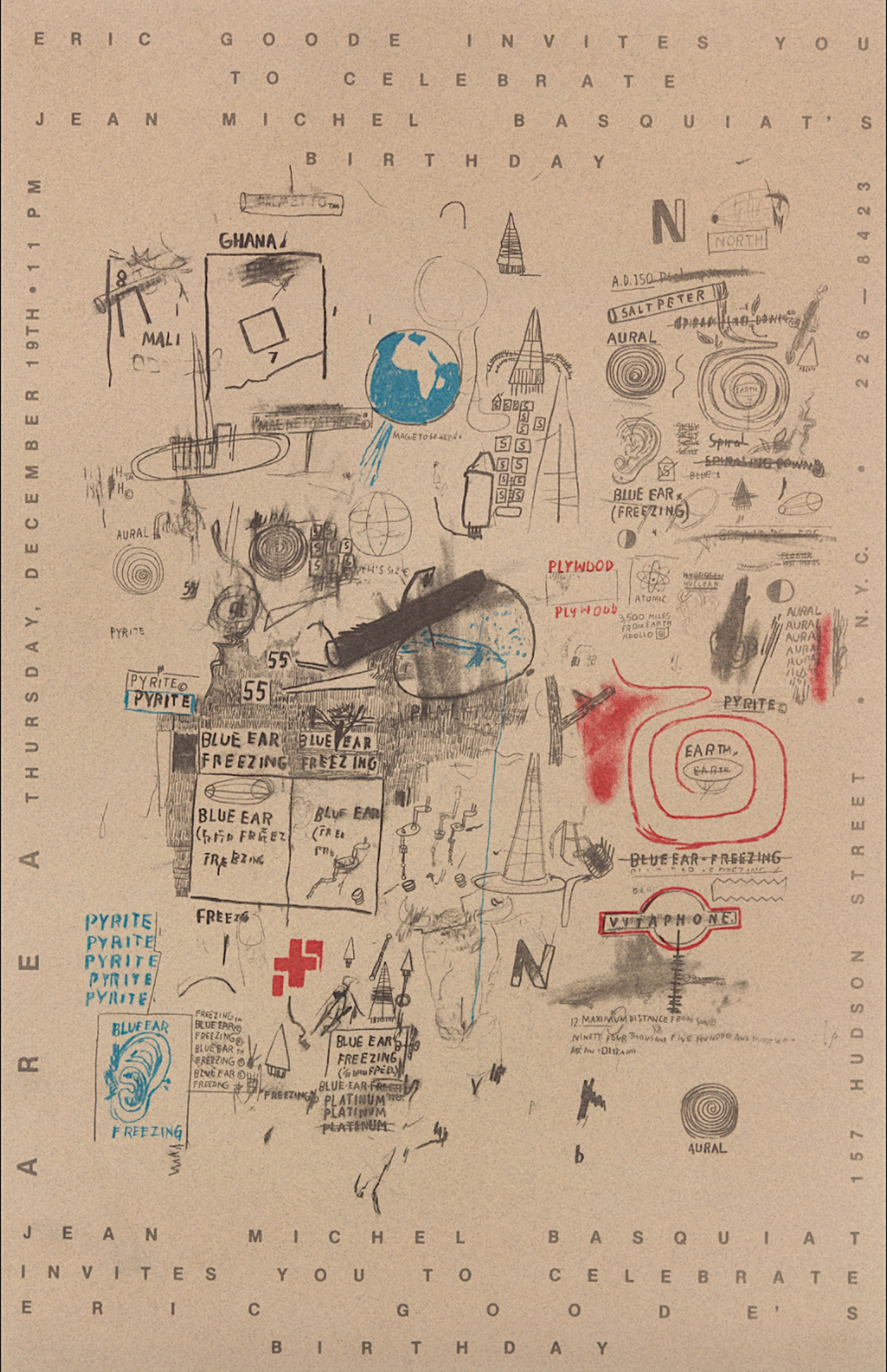 Untitled (Club Area) by Jean-Michel Basquiat