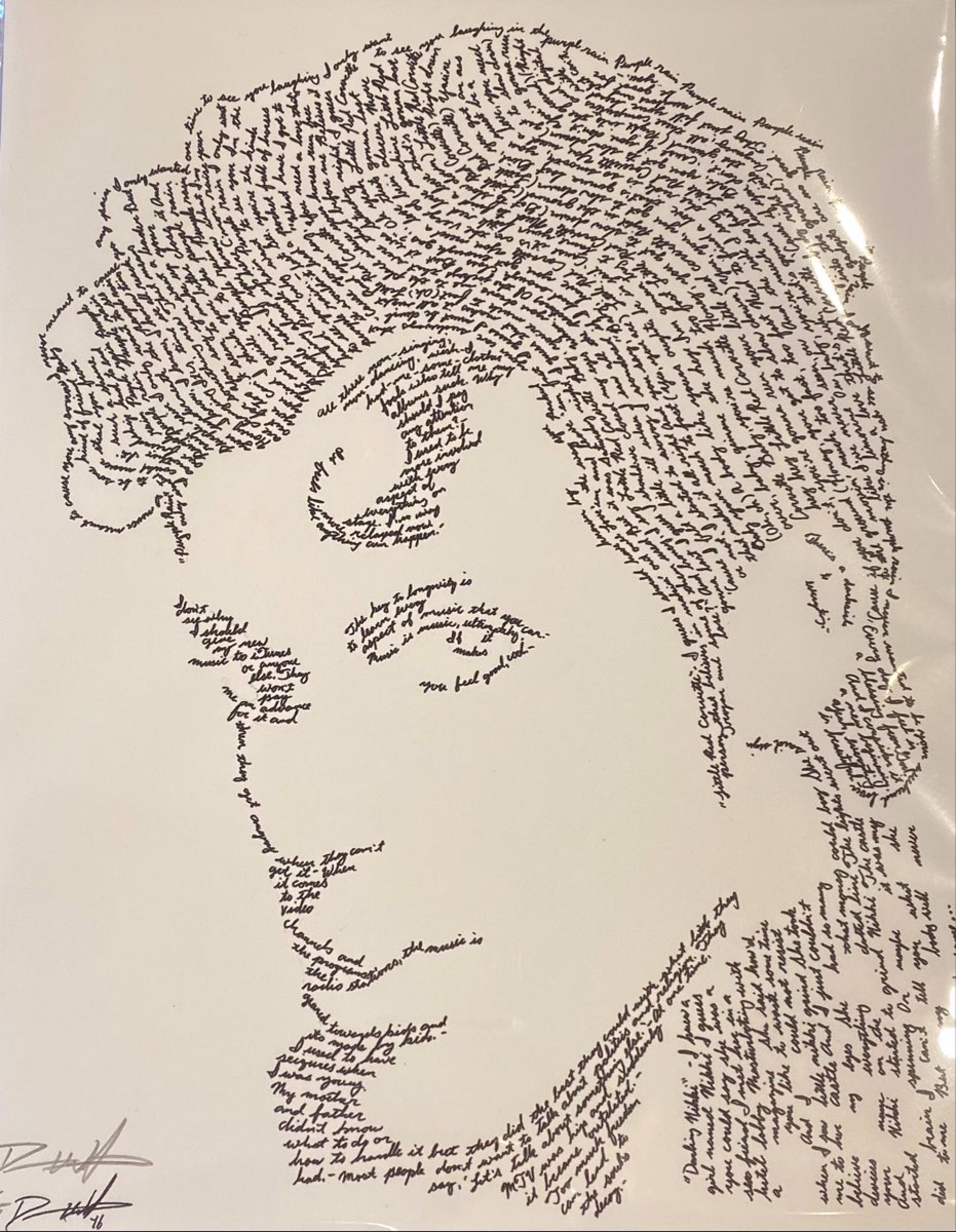 DW23 In Their Own Words Print Series~Prince by Dennis Wells