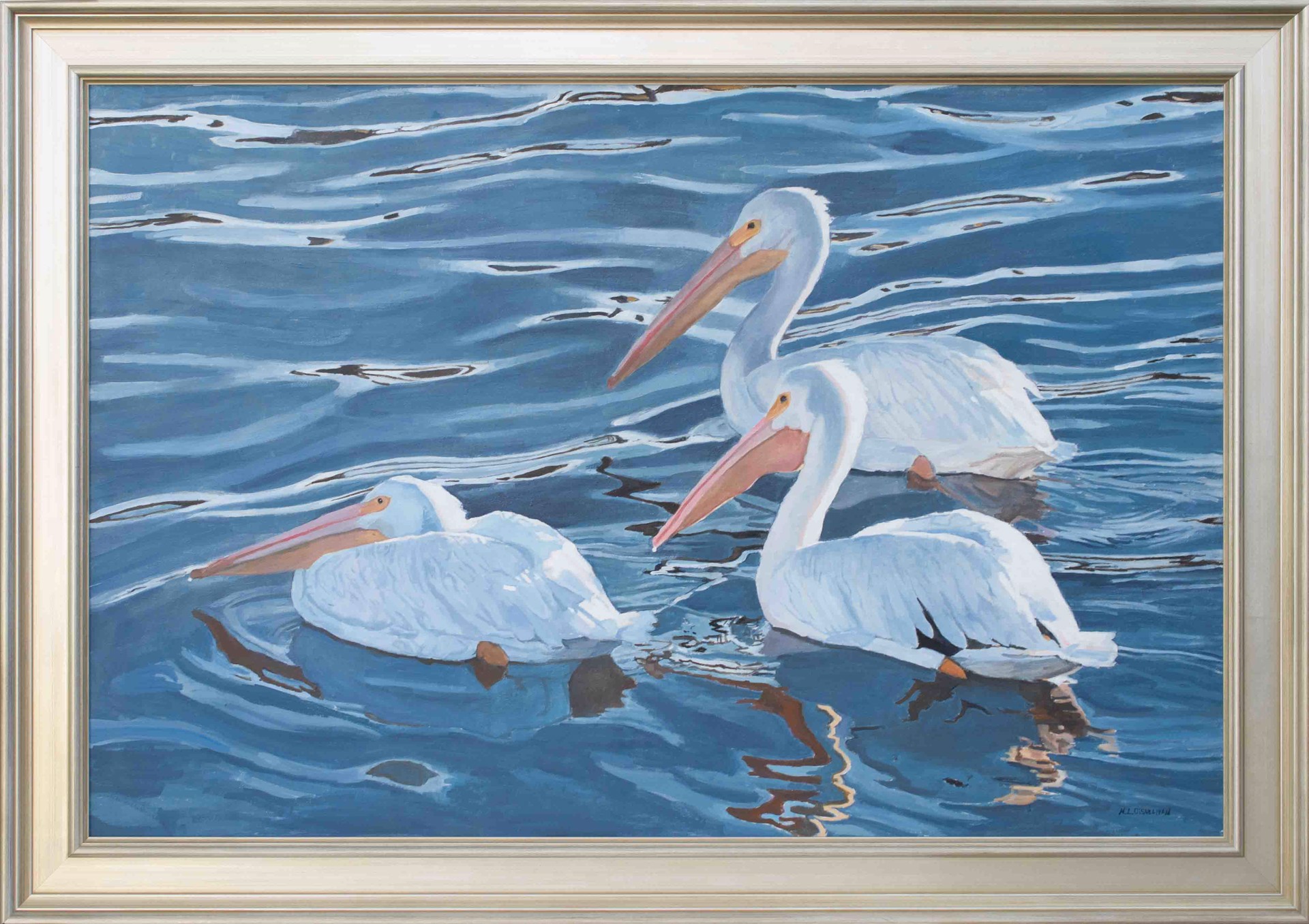 White Pelicans by Mary Louise O'Sullivan