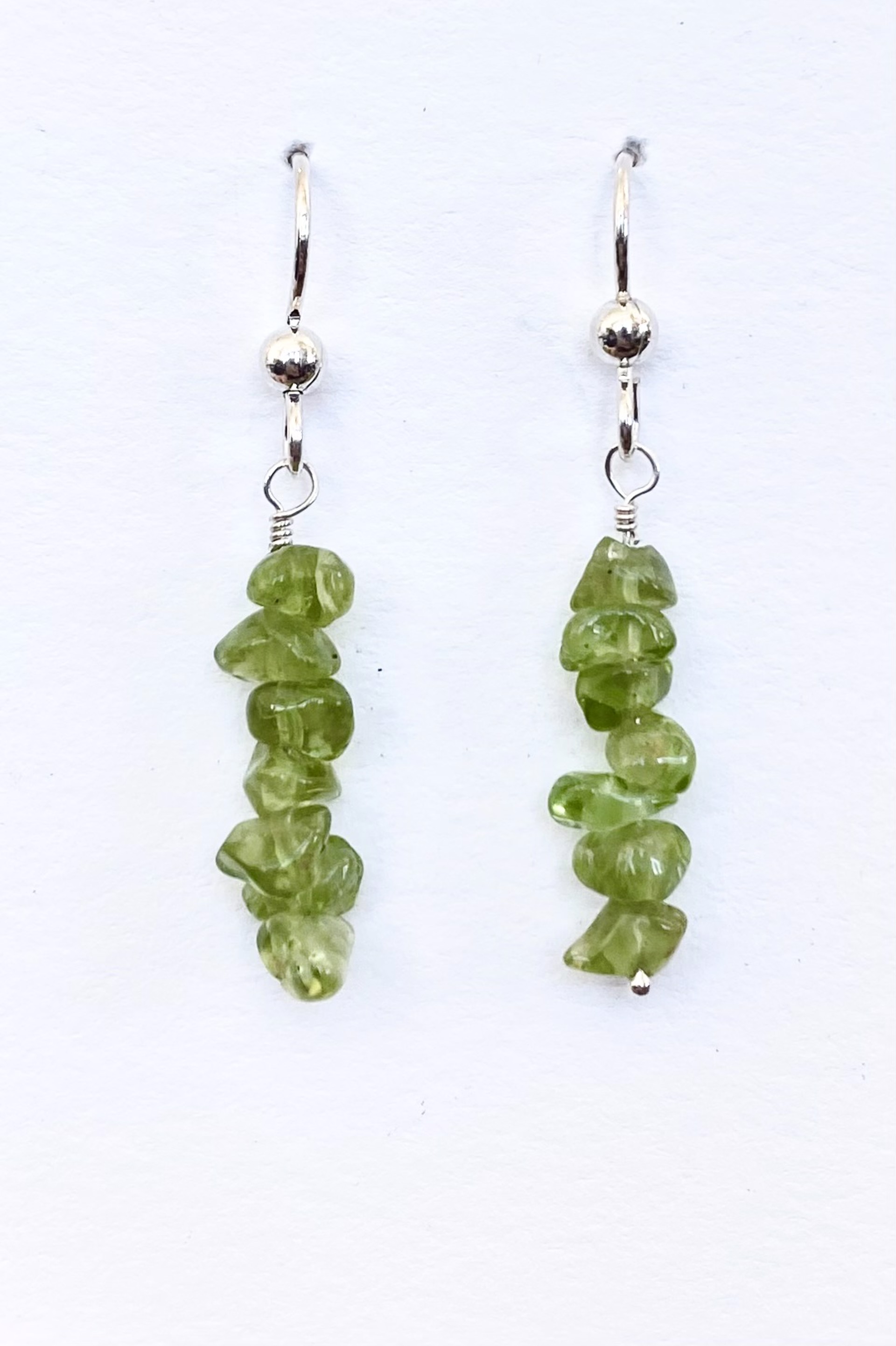 Green Crystal Earrings by Emelie Hebert