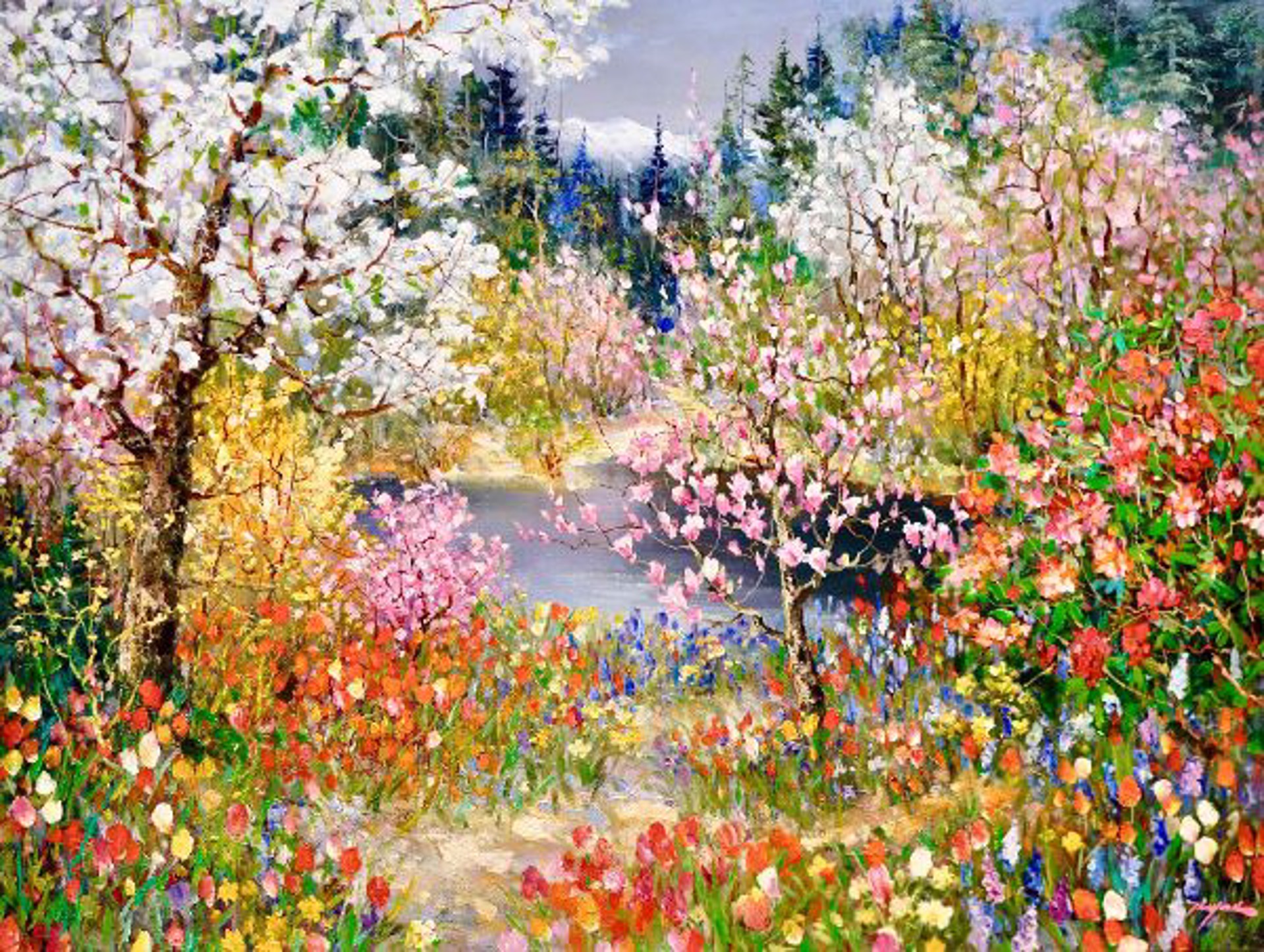 Blossoms in Spring by TINYAN CHAN