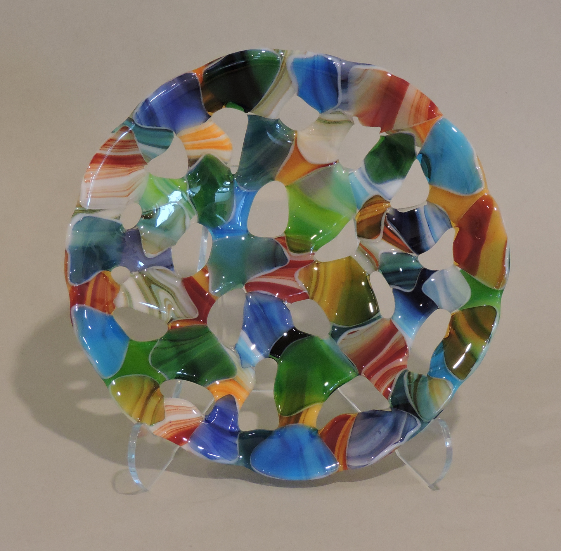 Opaque Erosion, Round Multi (Small) by Engler Glass
