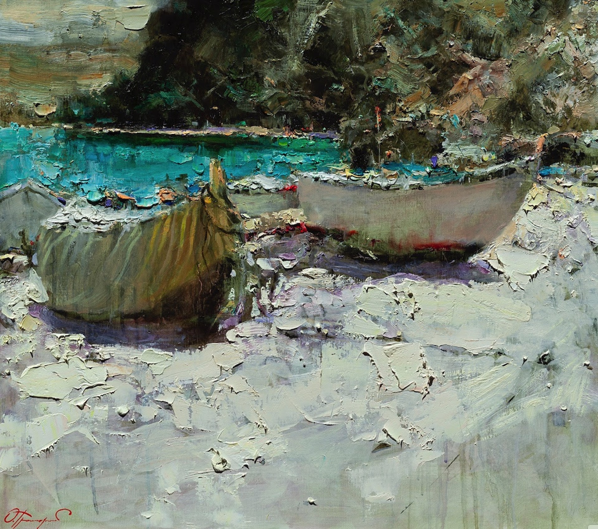 "Boats on the Shore" by Oleg Trofimov