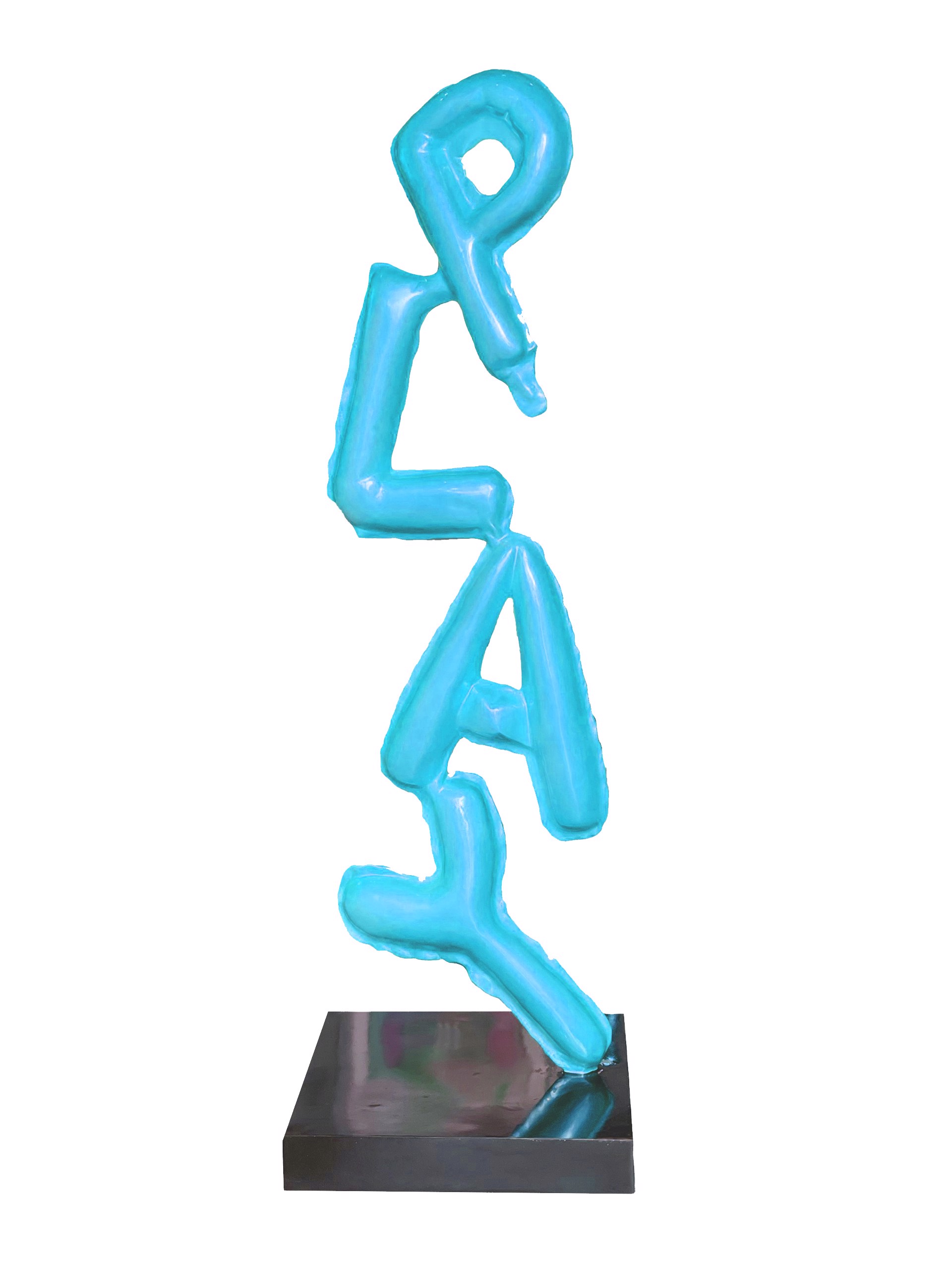 Sky Blue "Life Is A Game" by Sculpture Play by Elena Bulatova