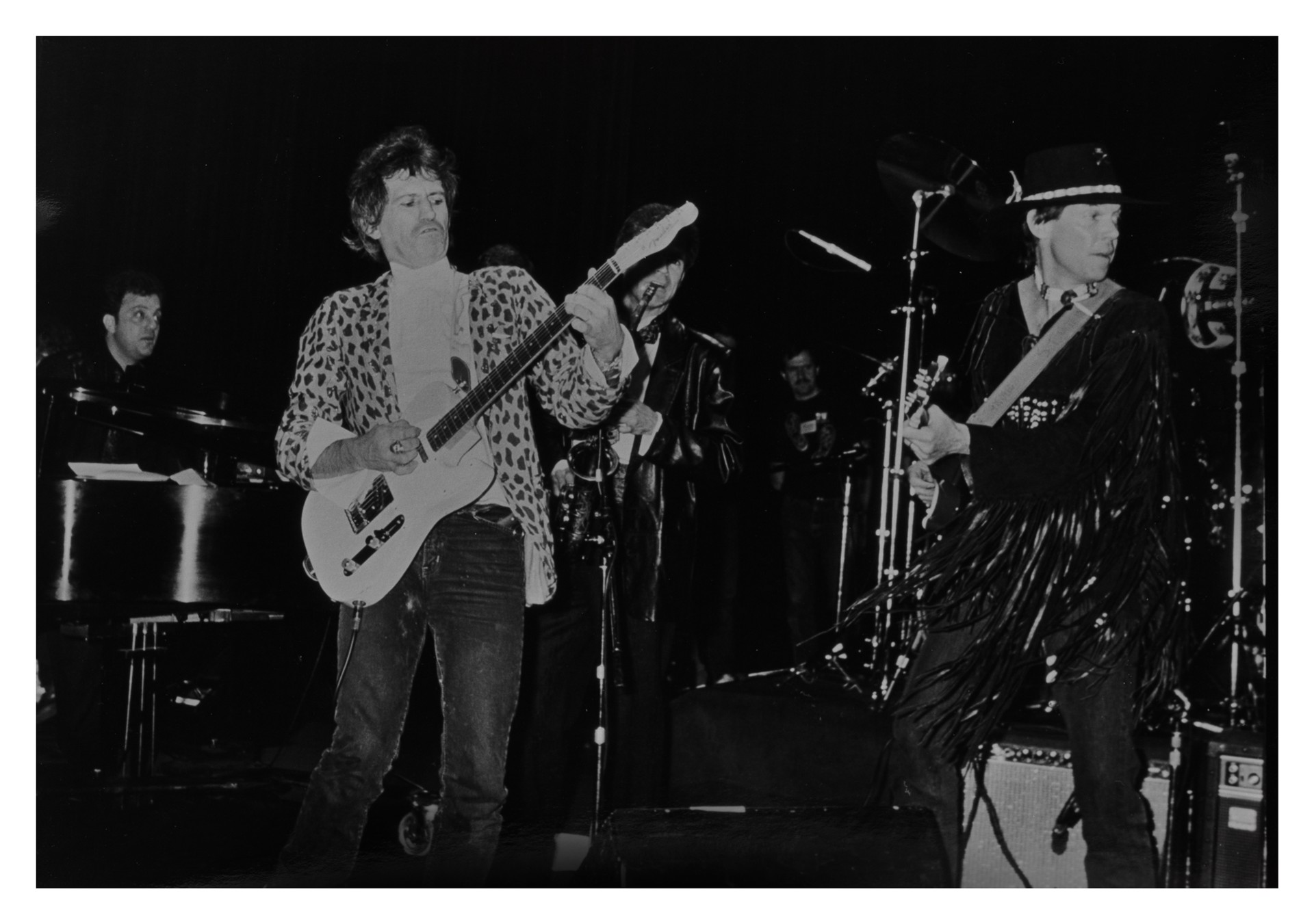 Keith Richards, Billy Joel, and Neil Young by Ron Galella
