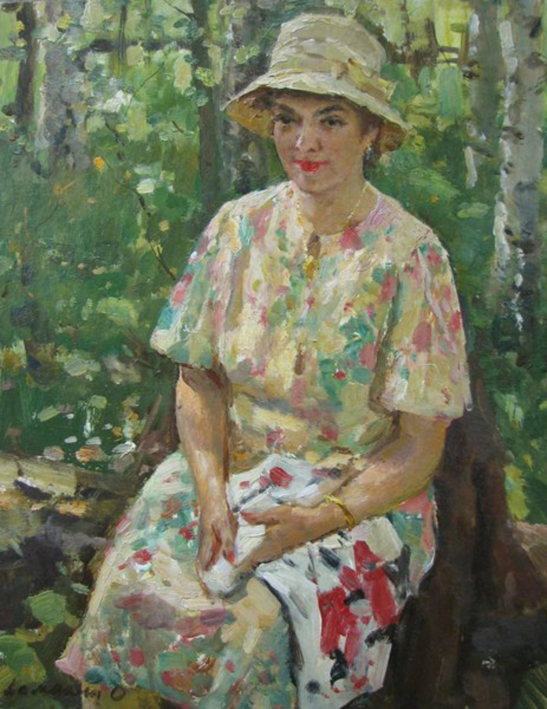 The Artist's Wife by Oleg Lomakin