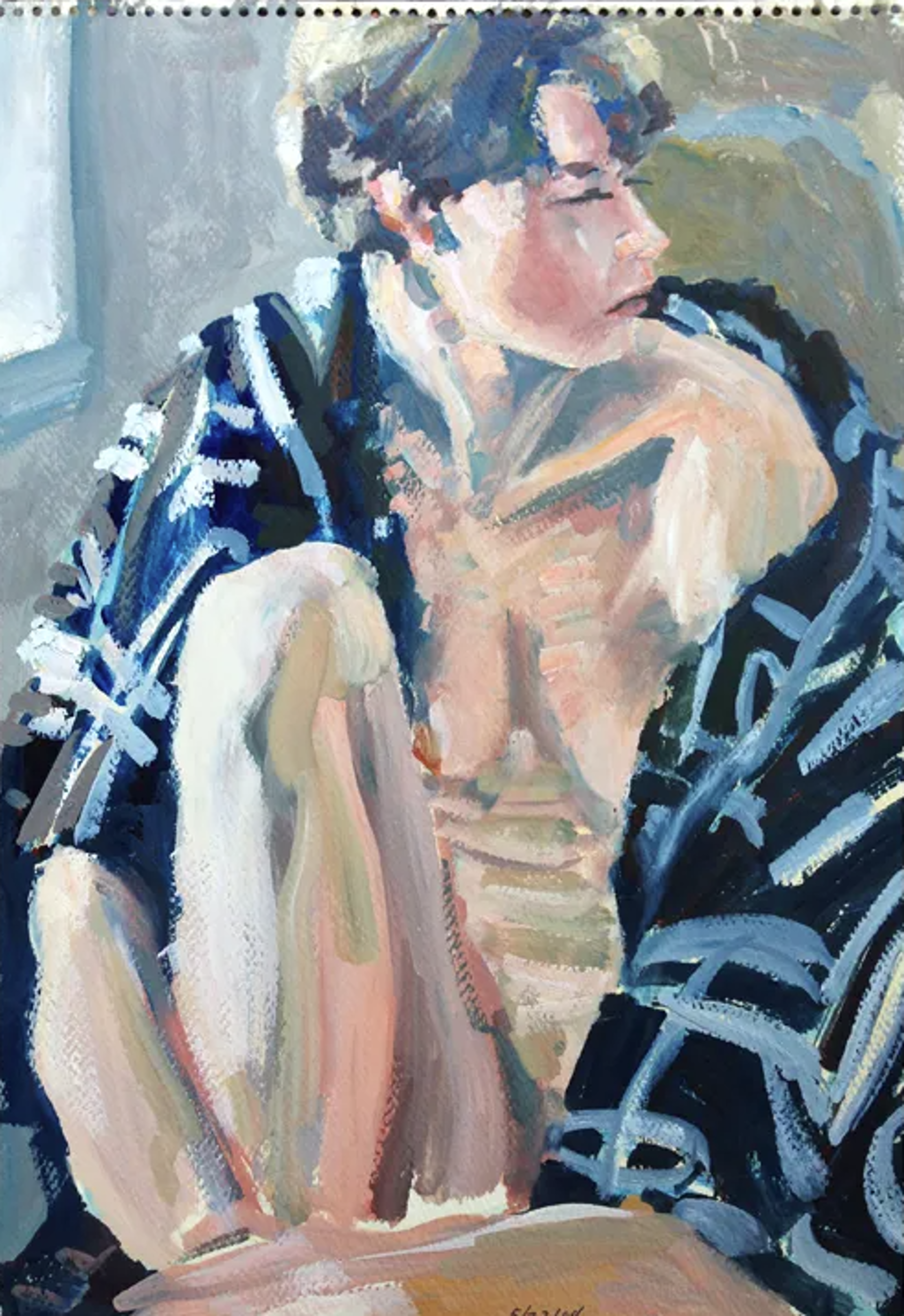 Nude Girl in Kimono by Ray Sokolowski