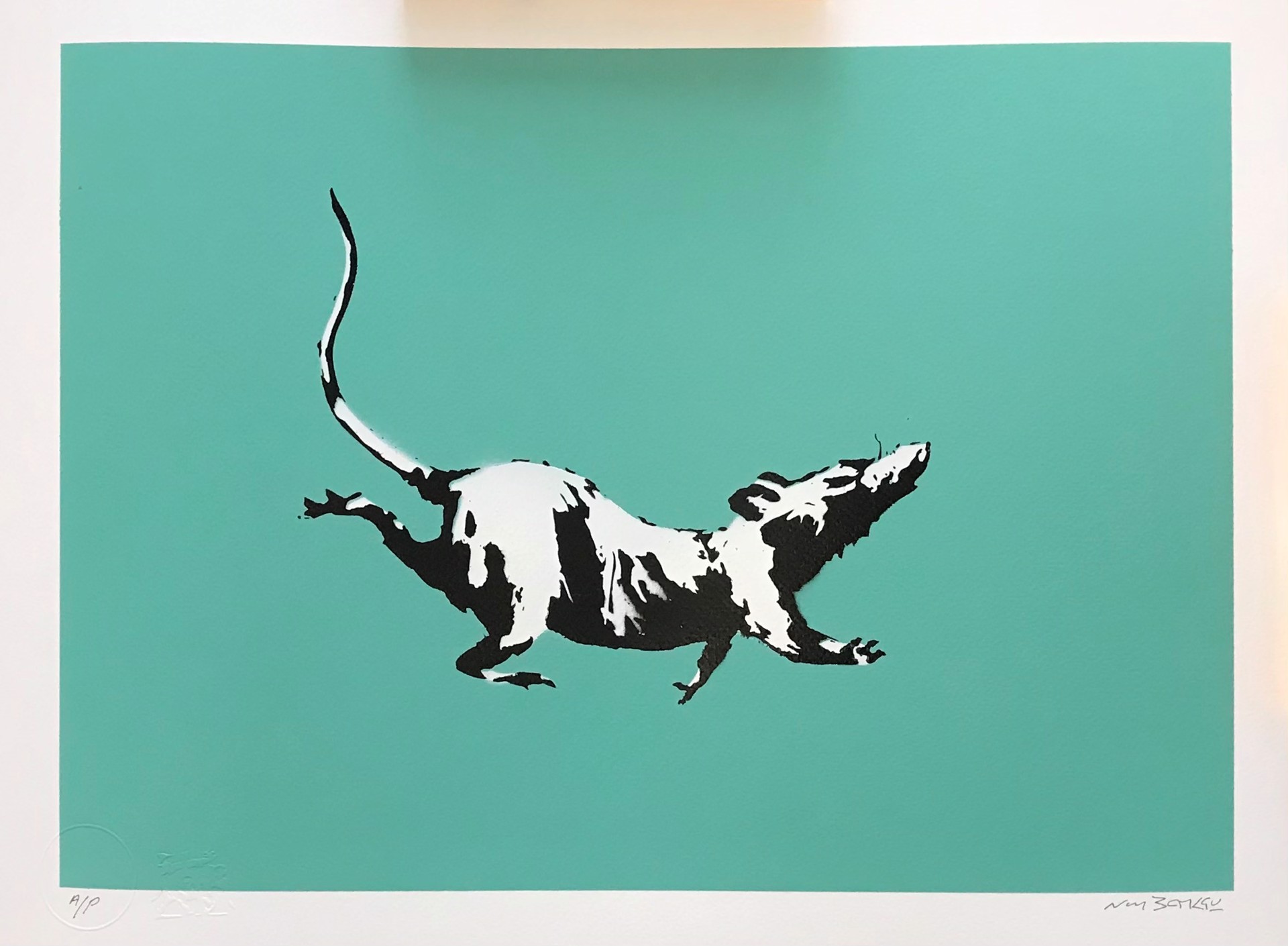 Rat - Jade Green by Not Banksy