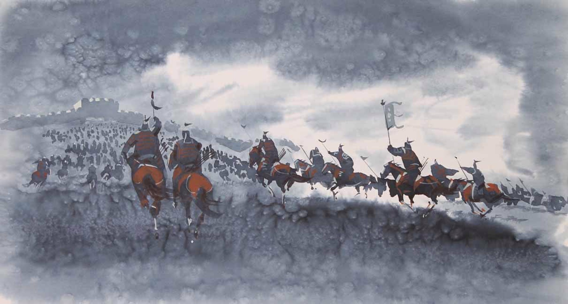 Mongol Cavalry 2 by Sambuu Zayasaikhan