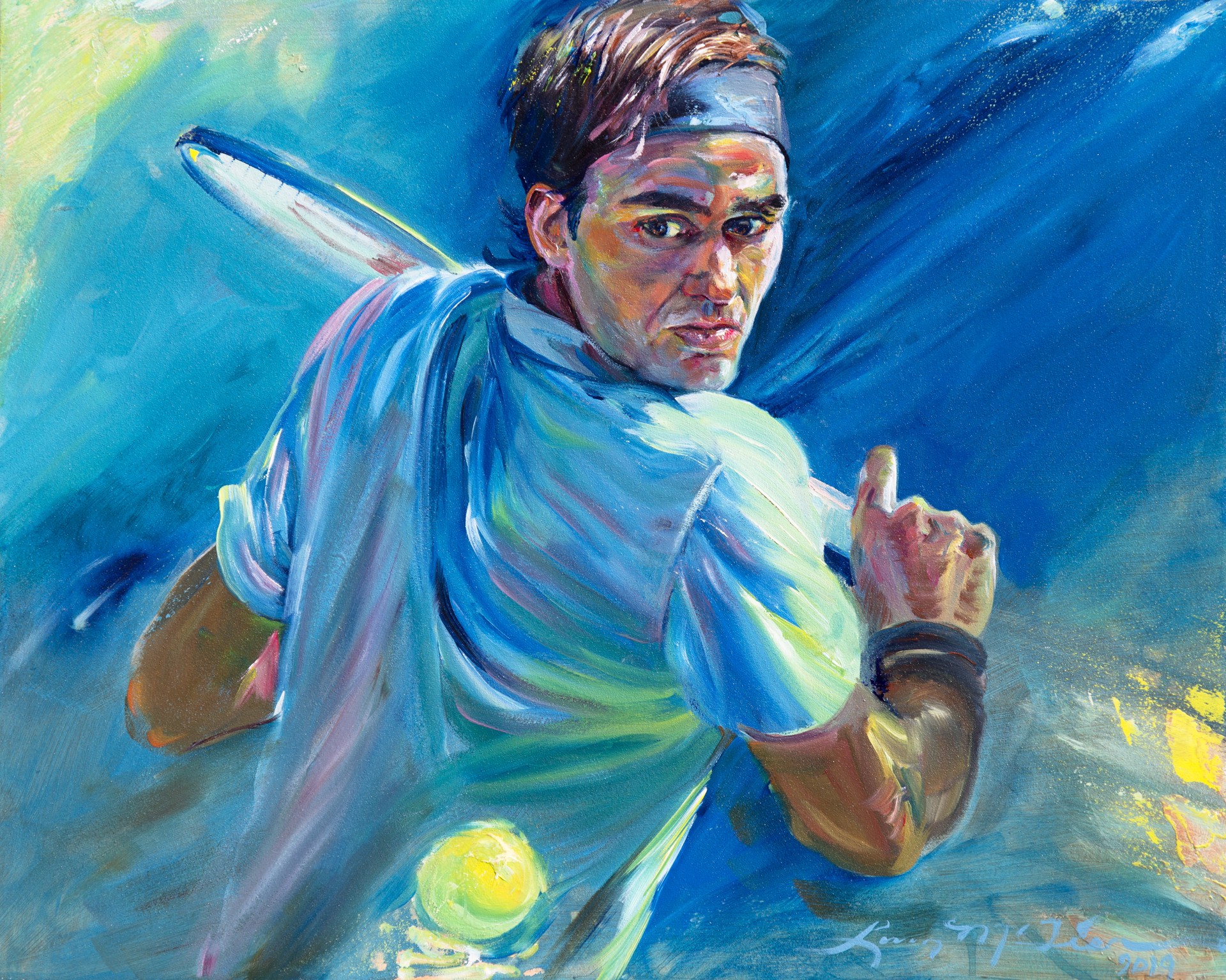 “Rodger Federer” by Lucy McTier
