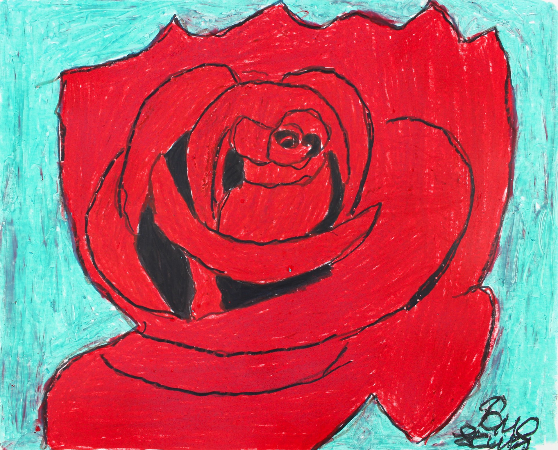 Red Rose by Paul Lewis