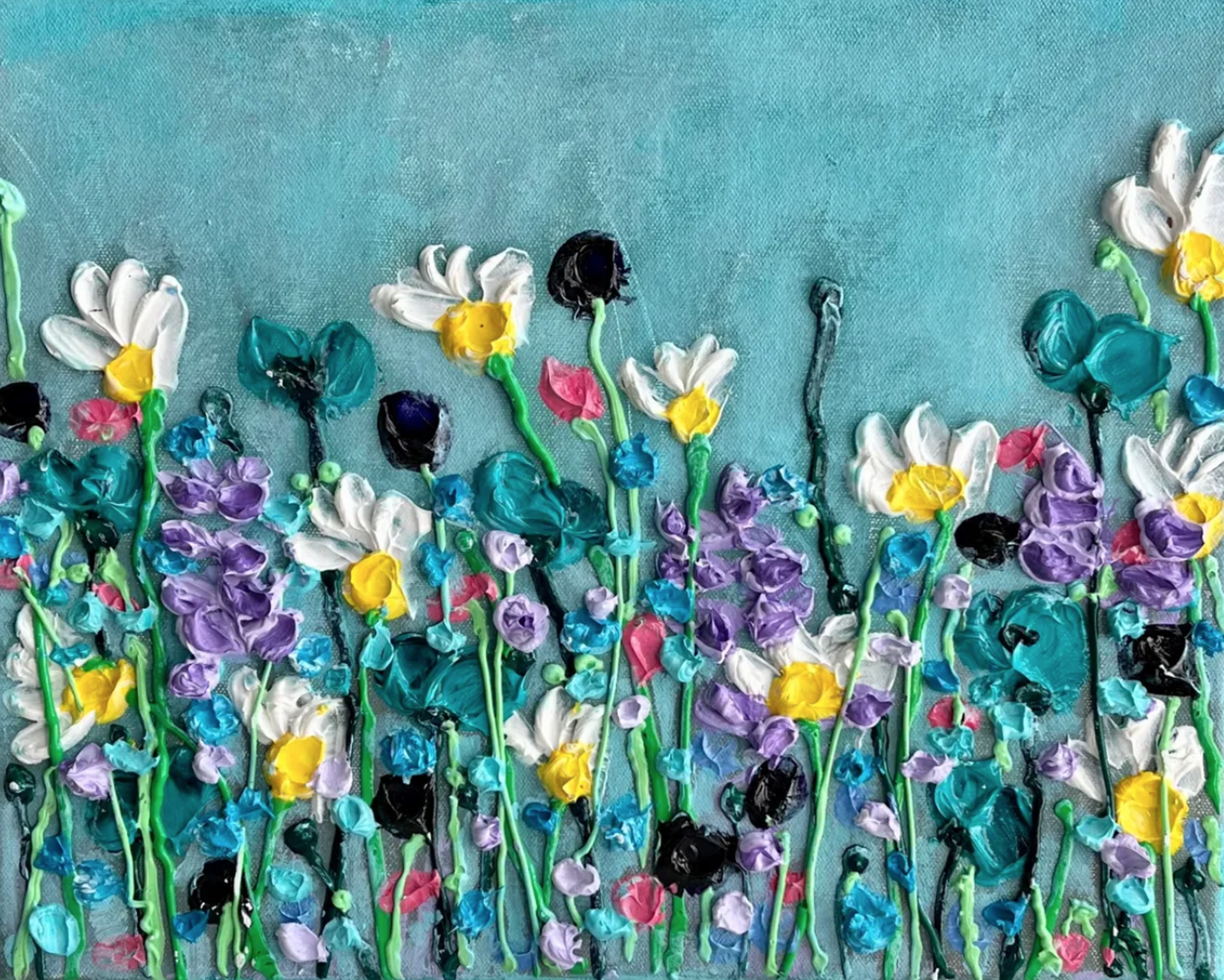 Turquoise and Lavender by Edward Rittenberg