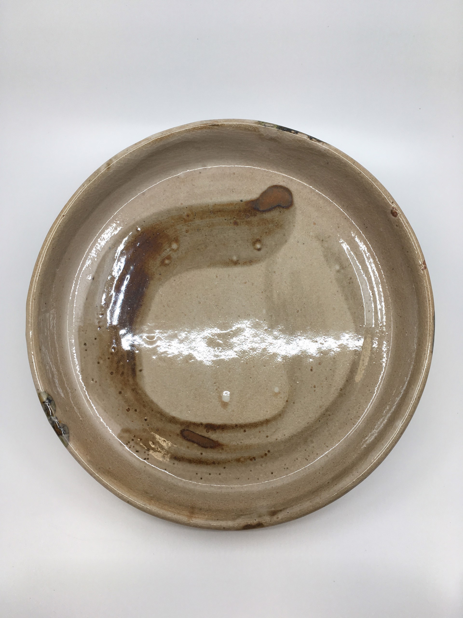 Platter, large brush stroke by Monica Plank