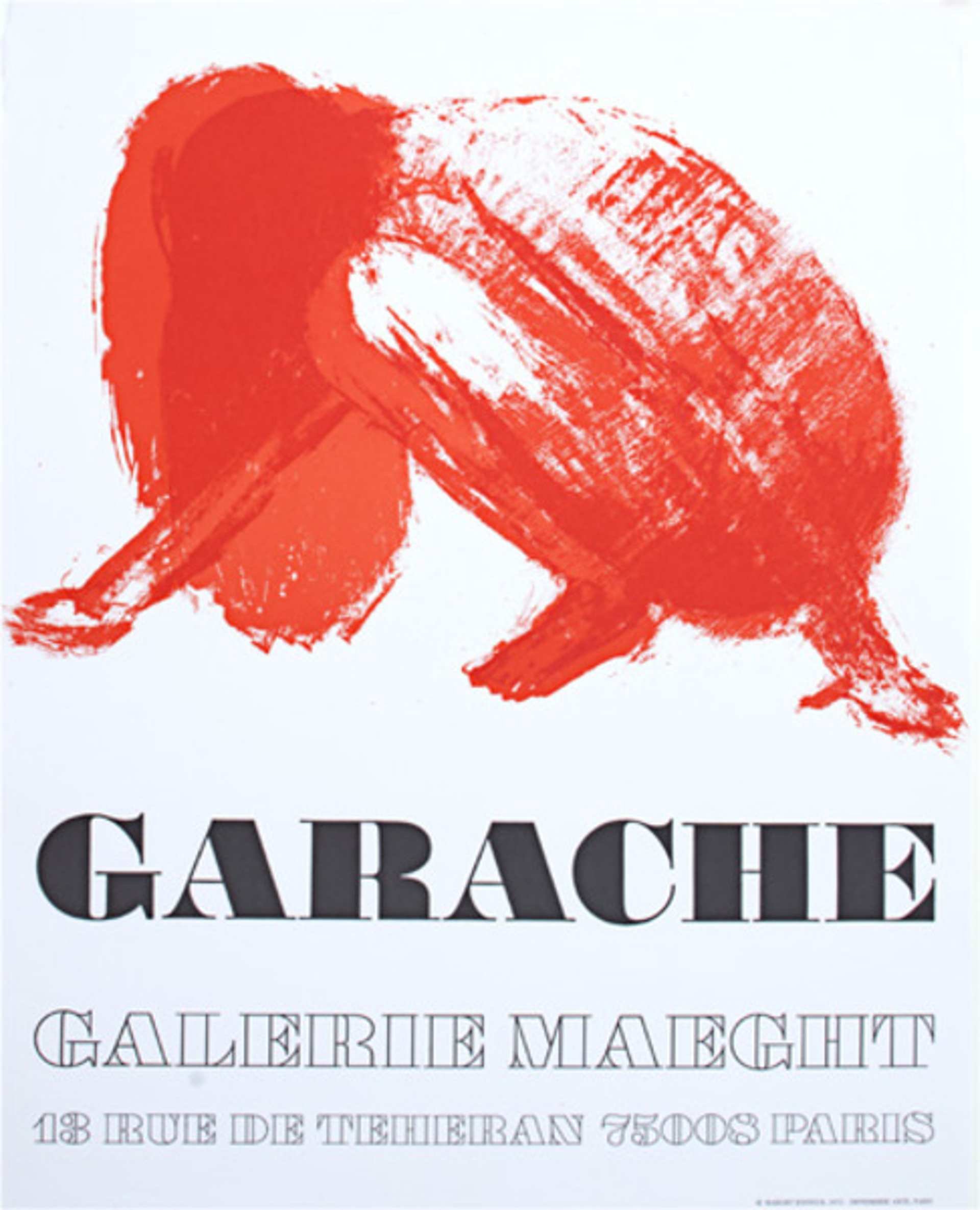 Galerie Maeght Exhbition Poster by Claude Garache