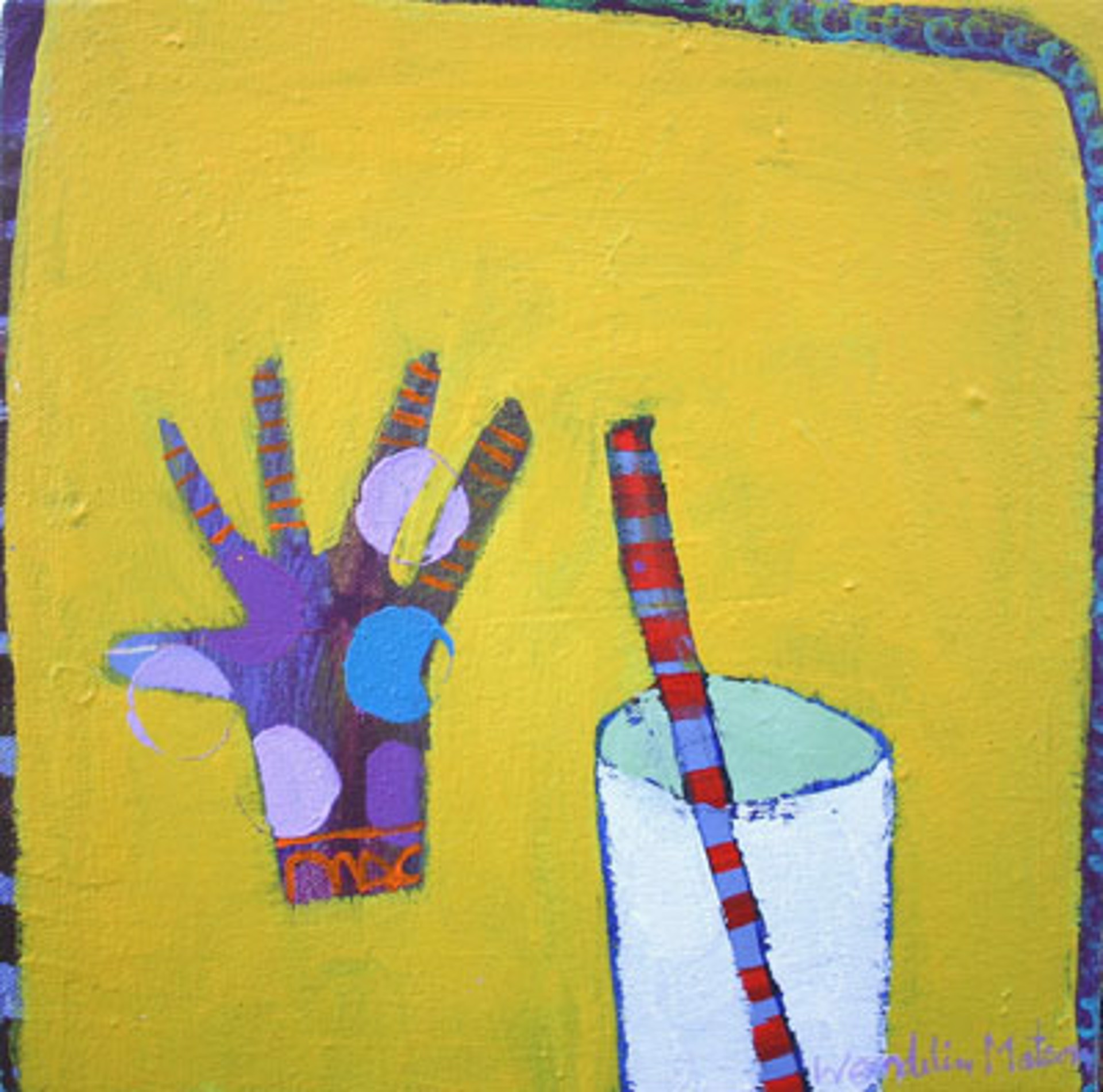 Purple Glove by Wendeline Simpson Matson
