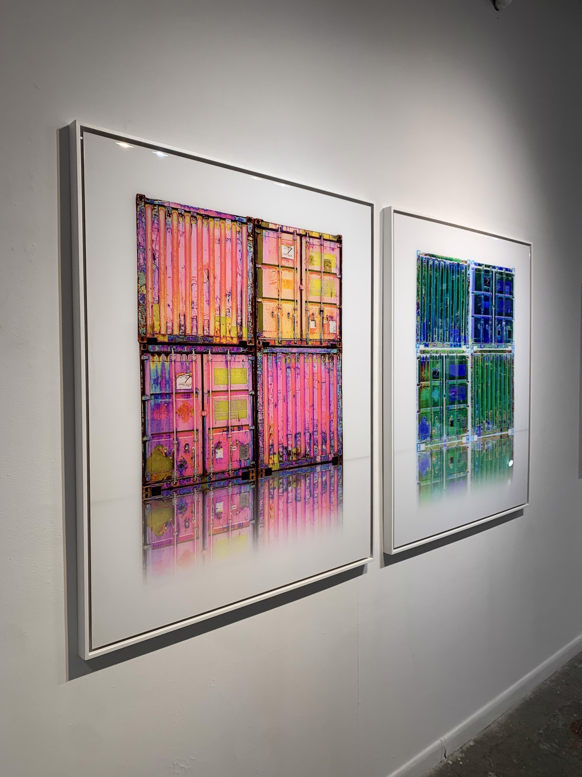 Nega Four (The Pink) Diptych by Didier Engels