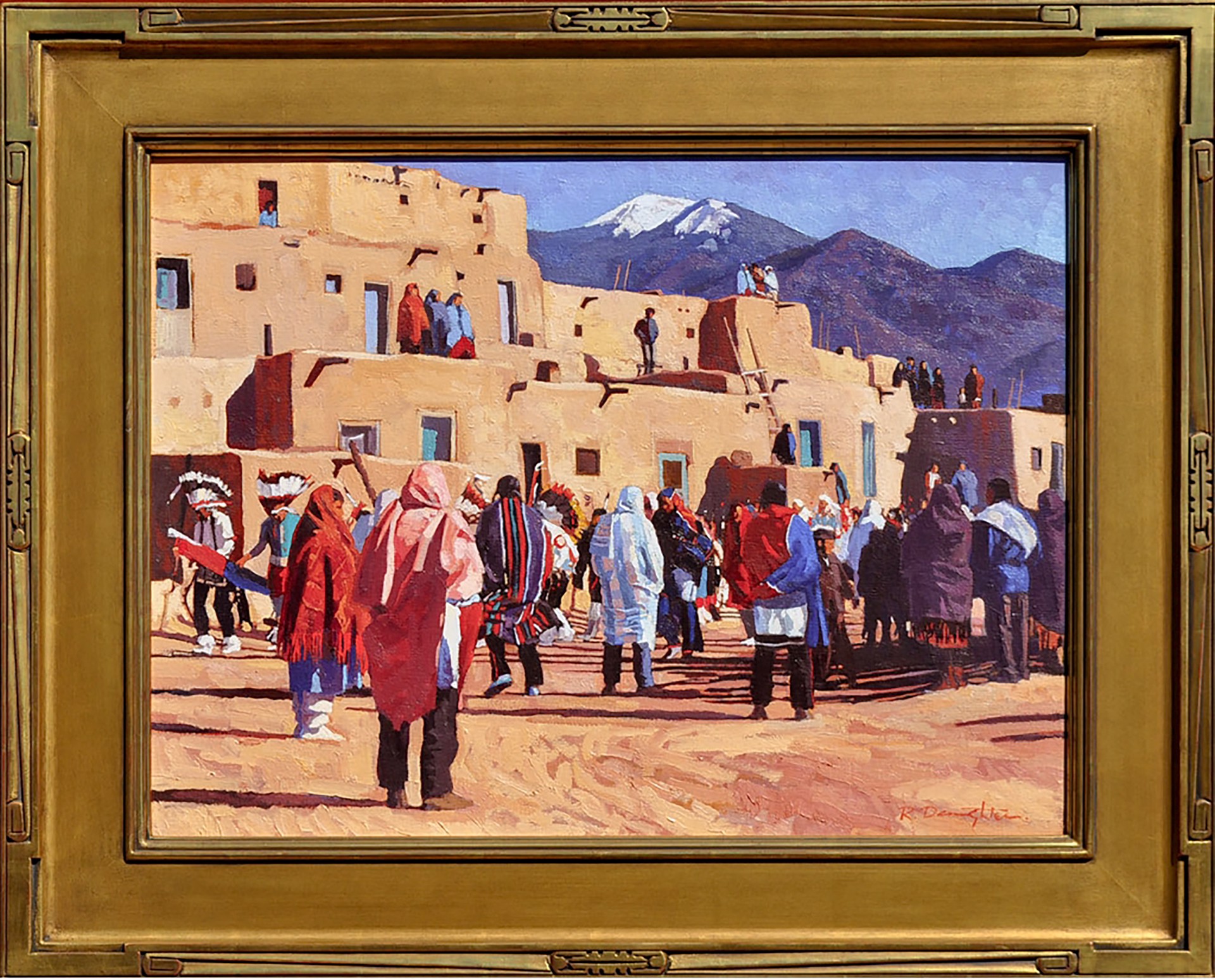 Pueblo Dance by Robert Daughters (1929-2013)