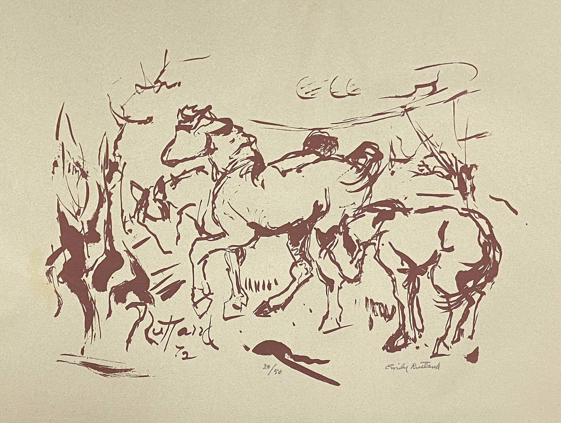 Horses, Ed. 24/50 by Emily Rutland