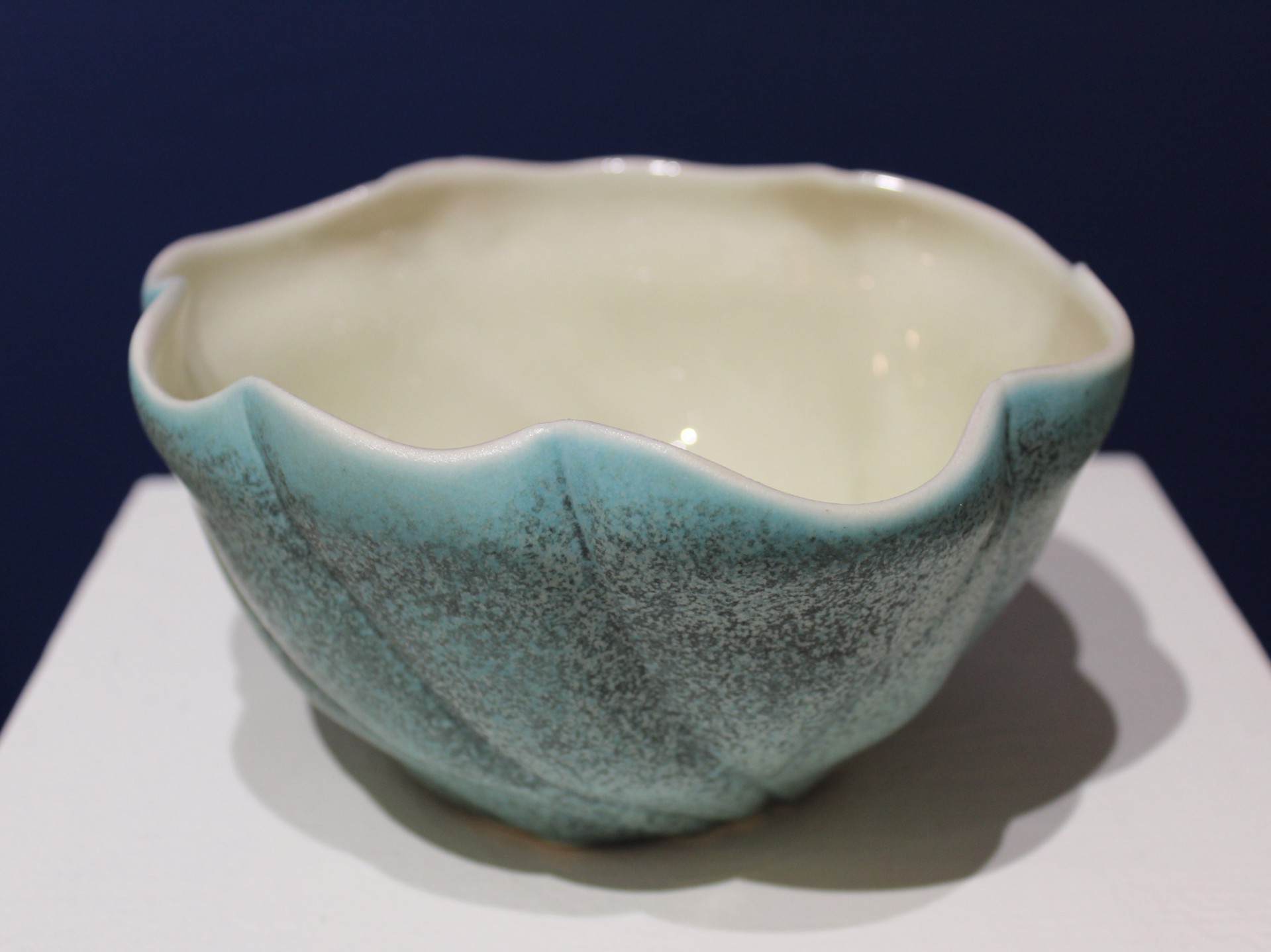 Blue Bowl (Scallop) by Danielle Inabinet