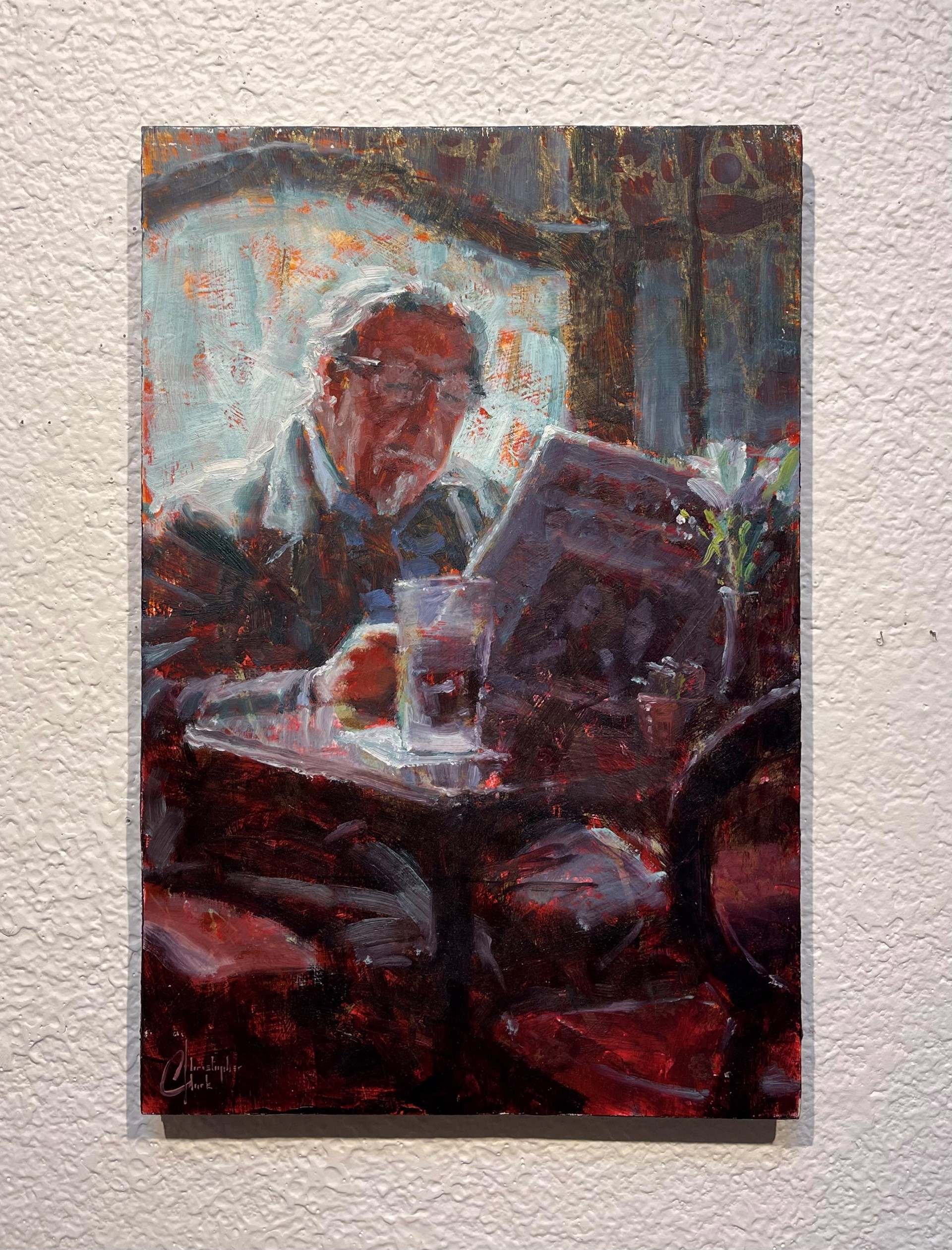 Morning Paper in the Pub by Christopher Clark
