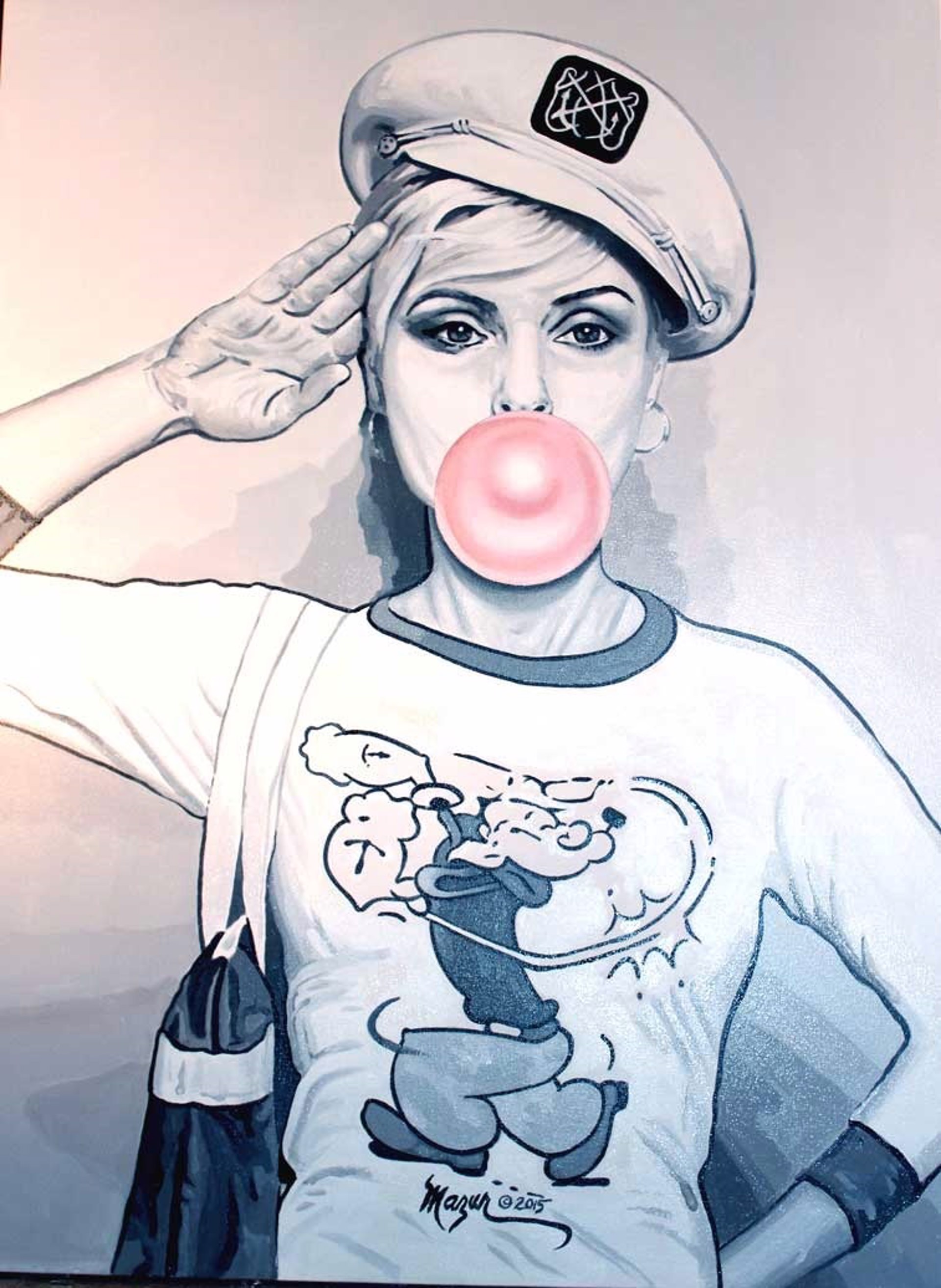 Debbie Harry - "Bubble Blowing Blondie" by Ruby Mazur