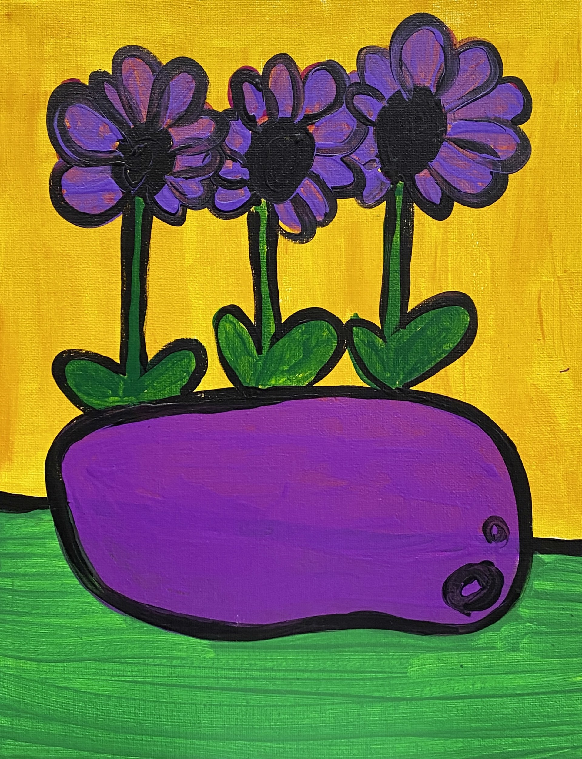 "Purple Flowers" by Laura B. by One Step Beyond