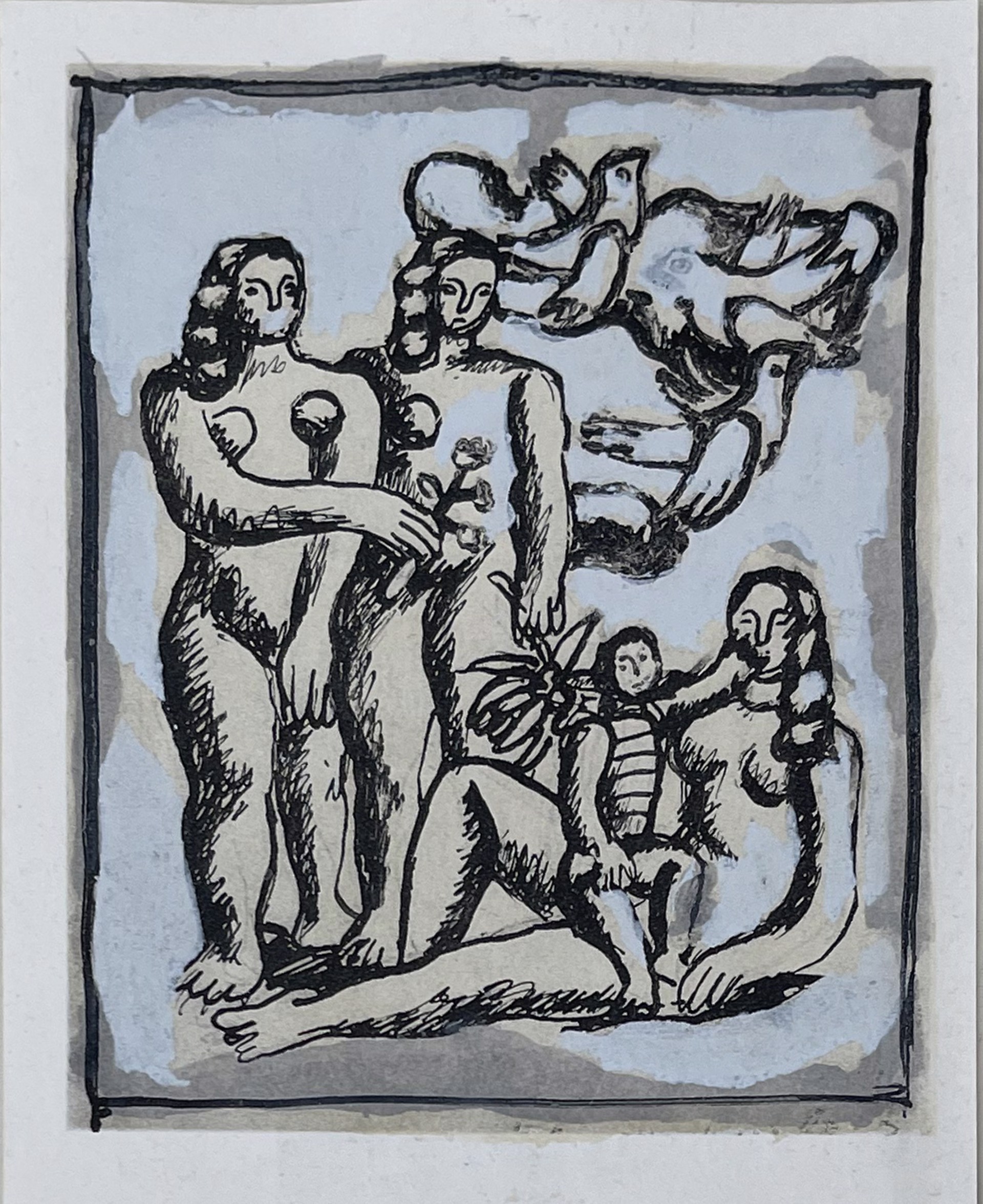 Fernand Leger "Esquisse Pour les Trois Soeurs" by European