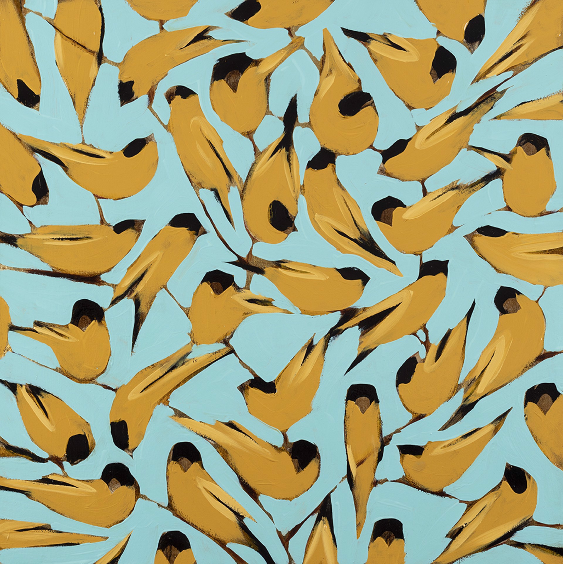 Goldfinches - Commission - McDaniel by Joseph Bradley