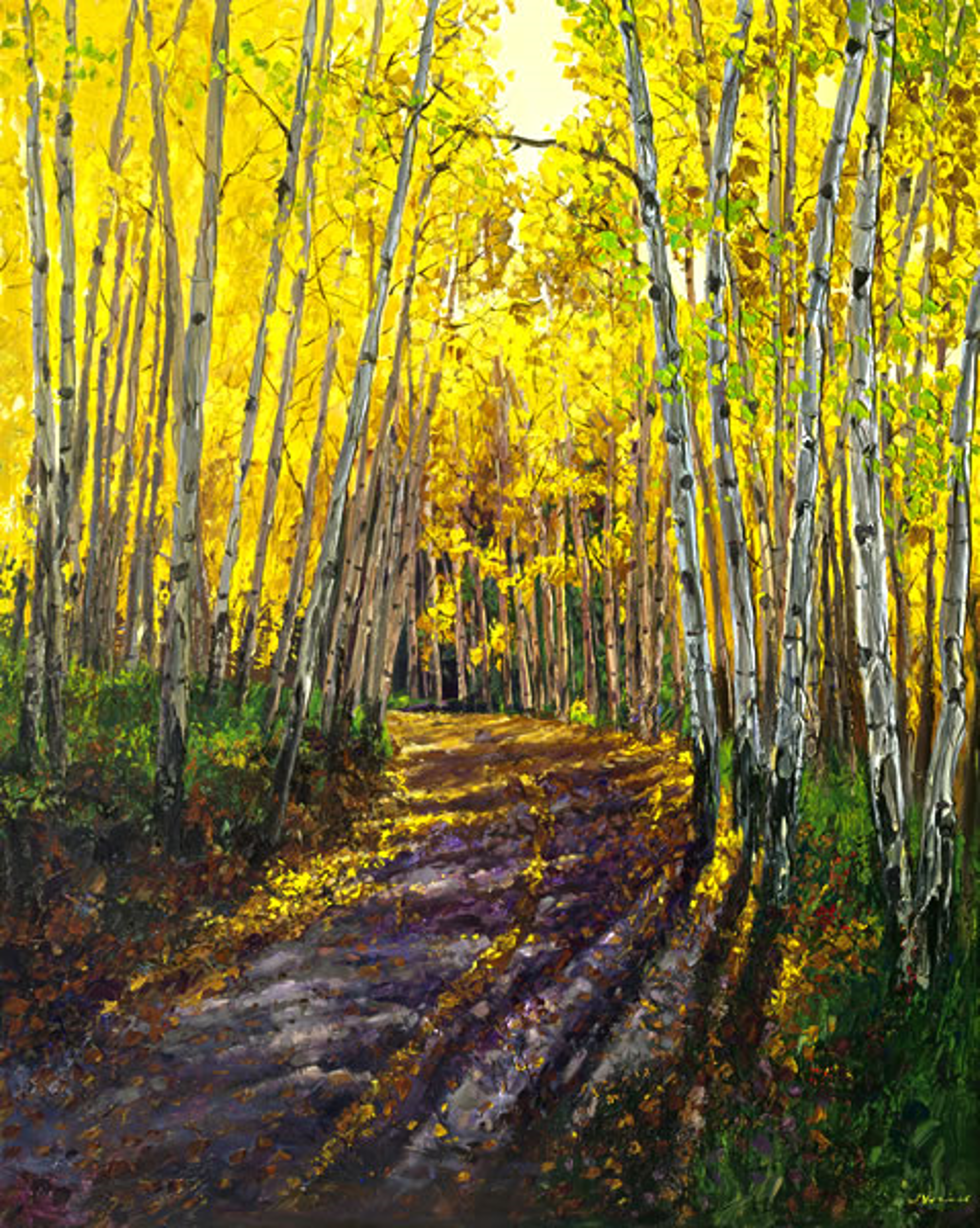 Walking Through Autumn by Jennifer Vranes