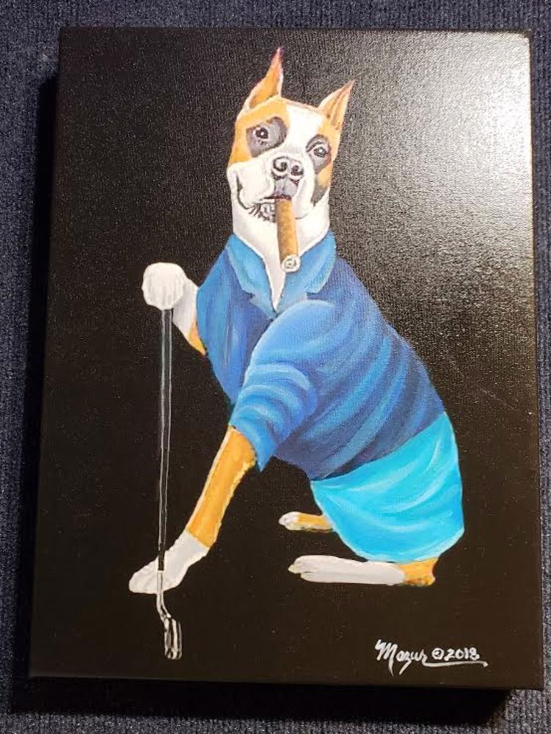 Golf Dog by Ruby Mazur