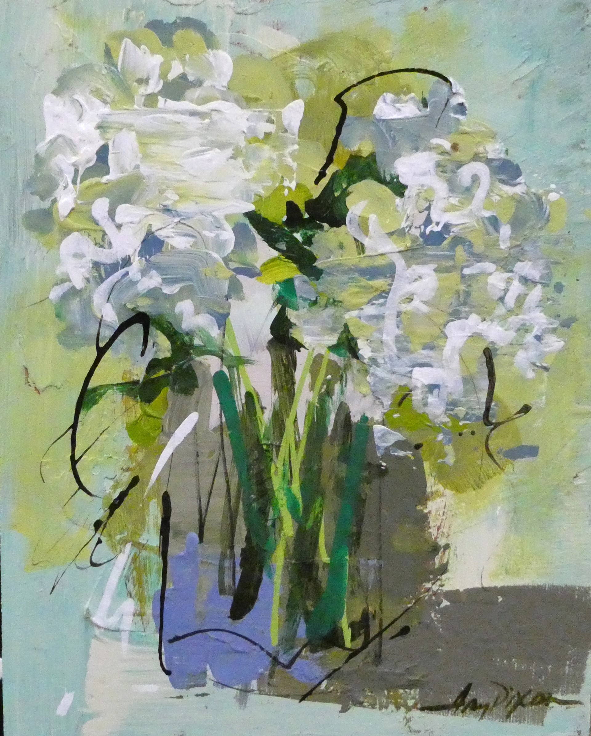 Wallflower, Verde by Amy Dixon