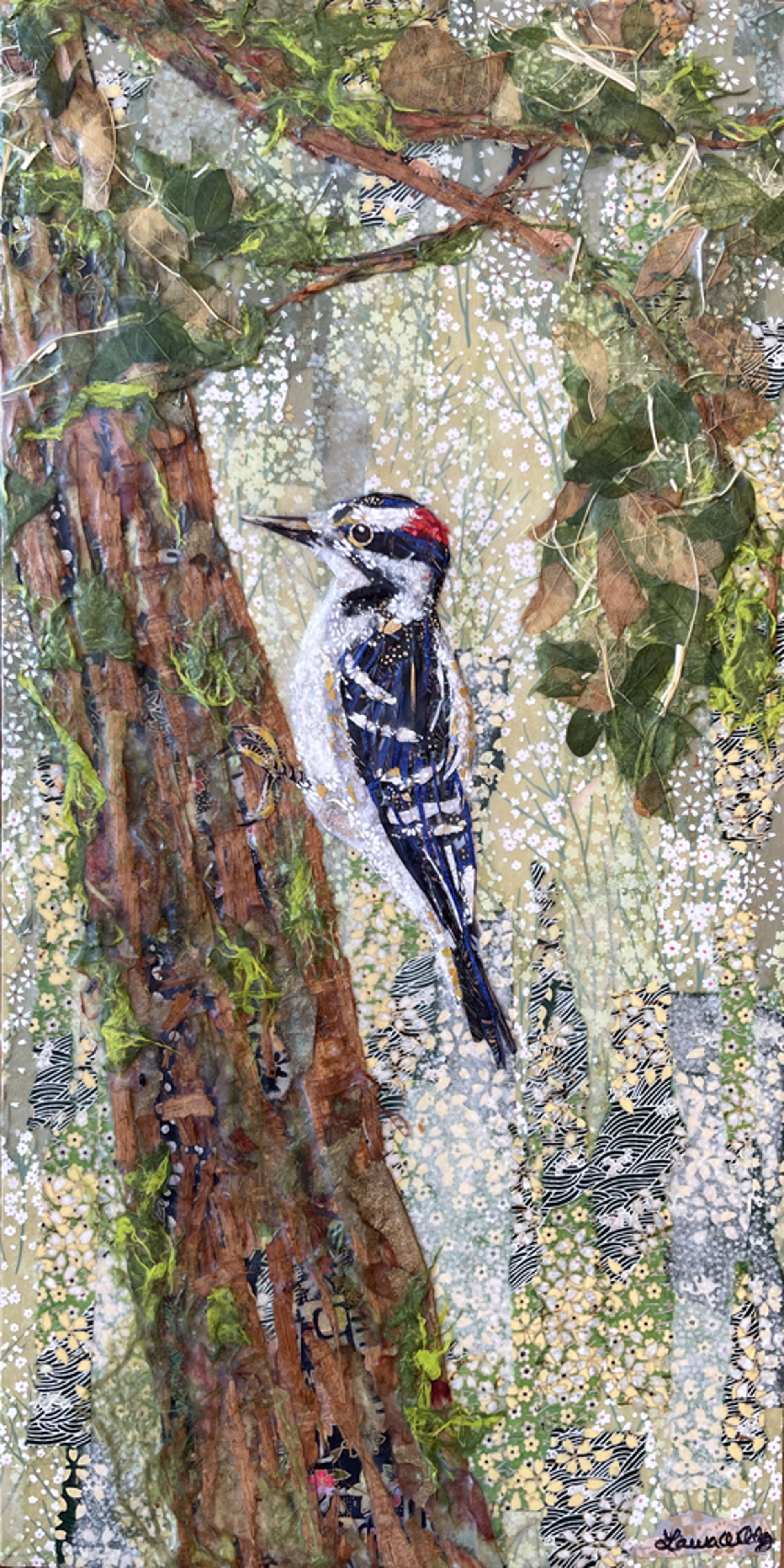 Hairy Woodpecker -SOLD by Laura Adams