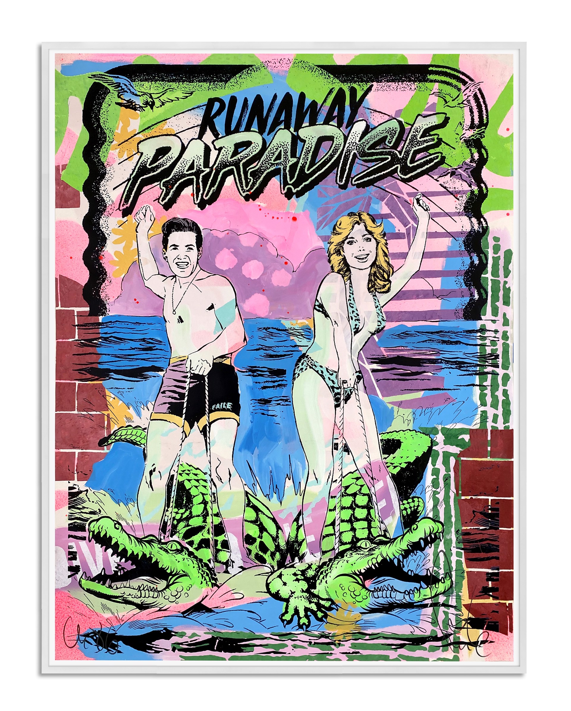 Runaway Paradise by FAILE