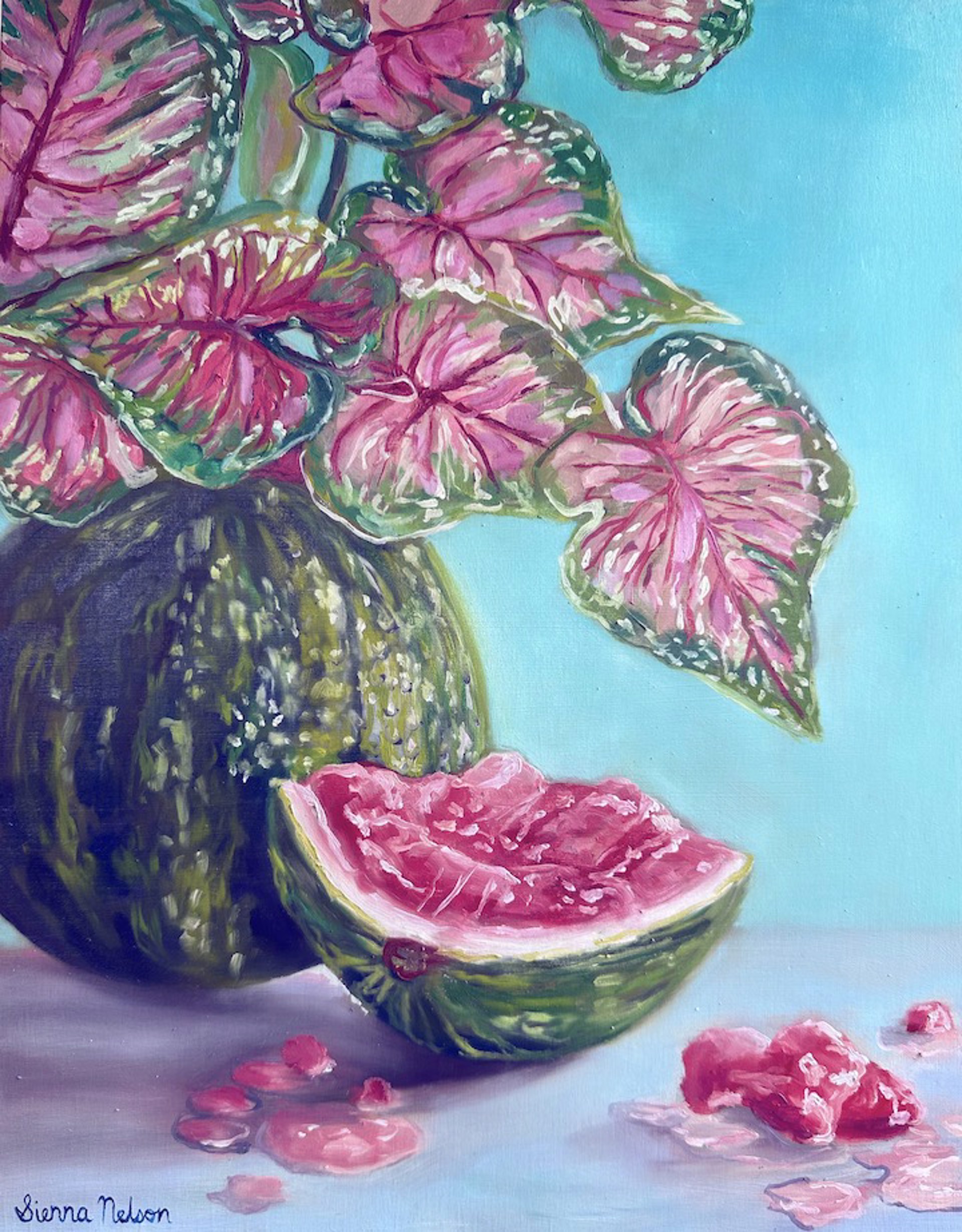 Watermelon Still Life by Sienna Nelson