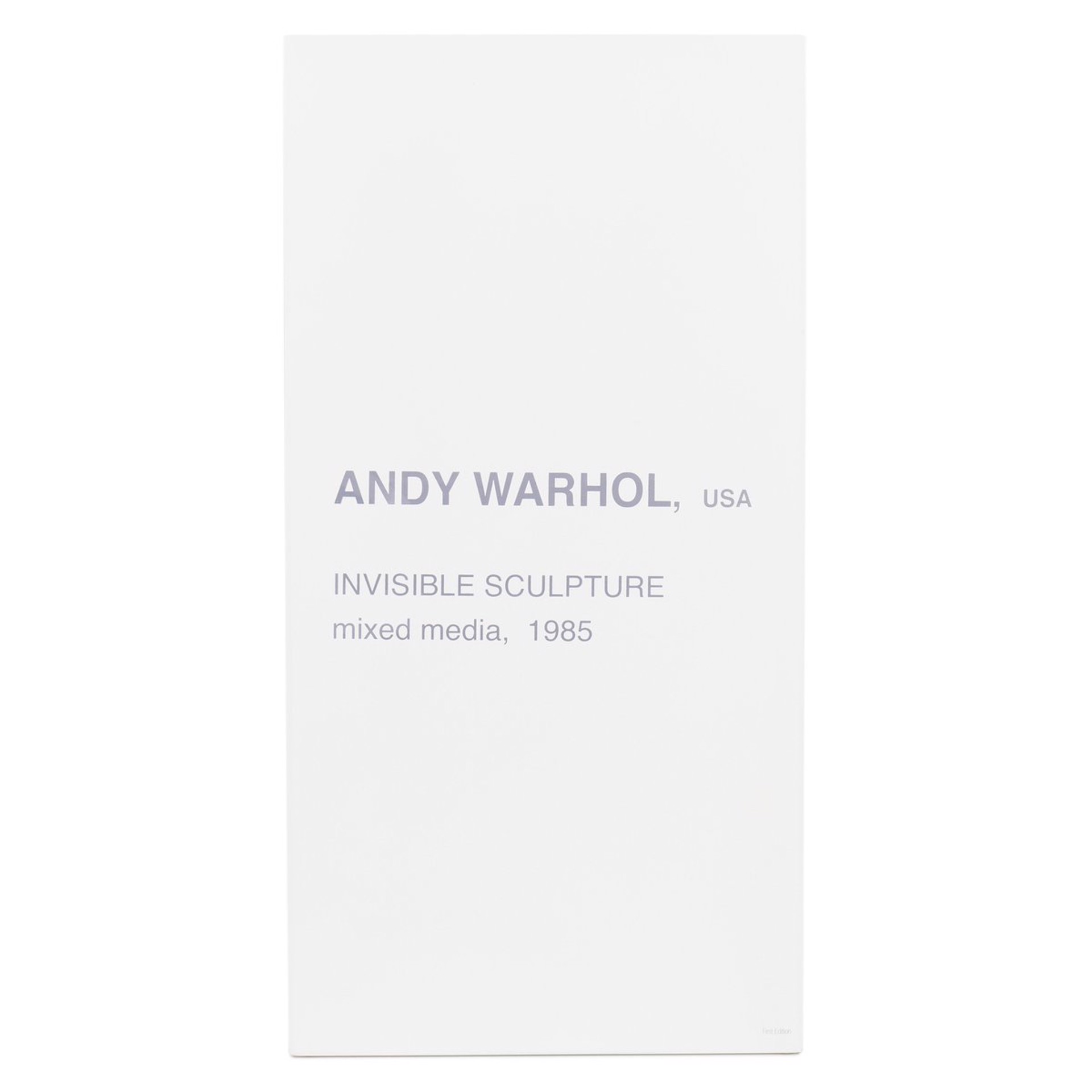ANDY WARHOL THE INVISIBLE SCULPTURE by Andy Warhol