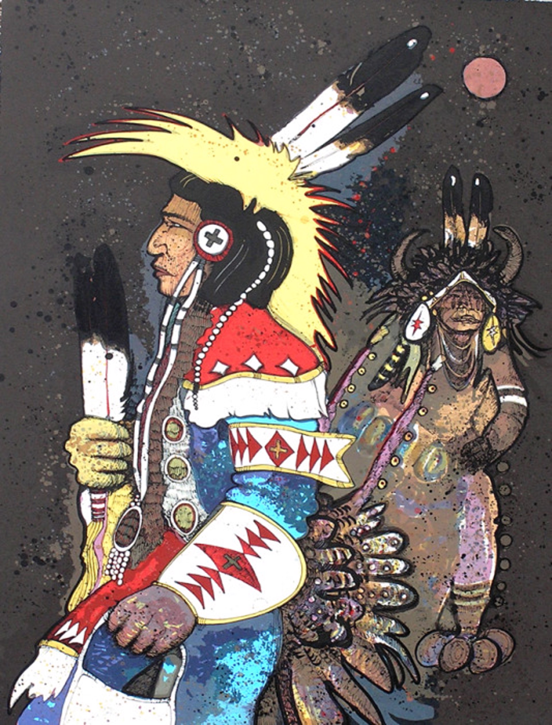 Crow Dancers at Midnight by Kevin Red Star