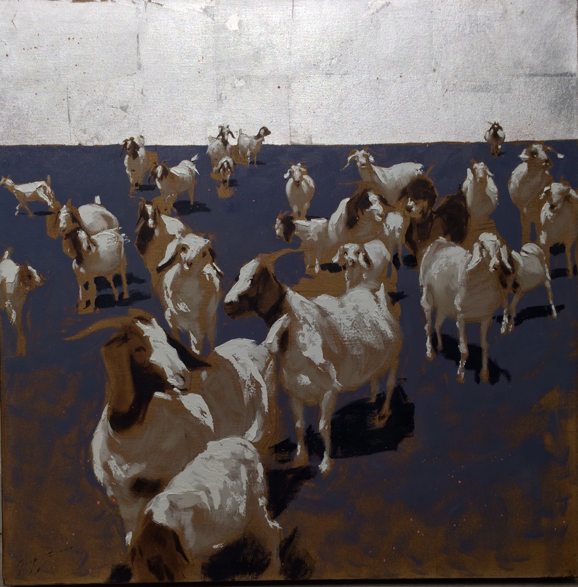 Herd on Blue by Josh Brown