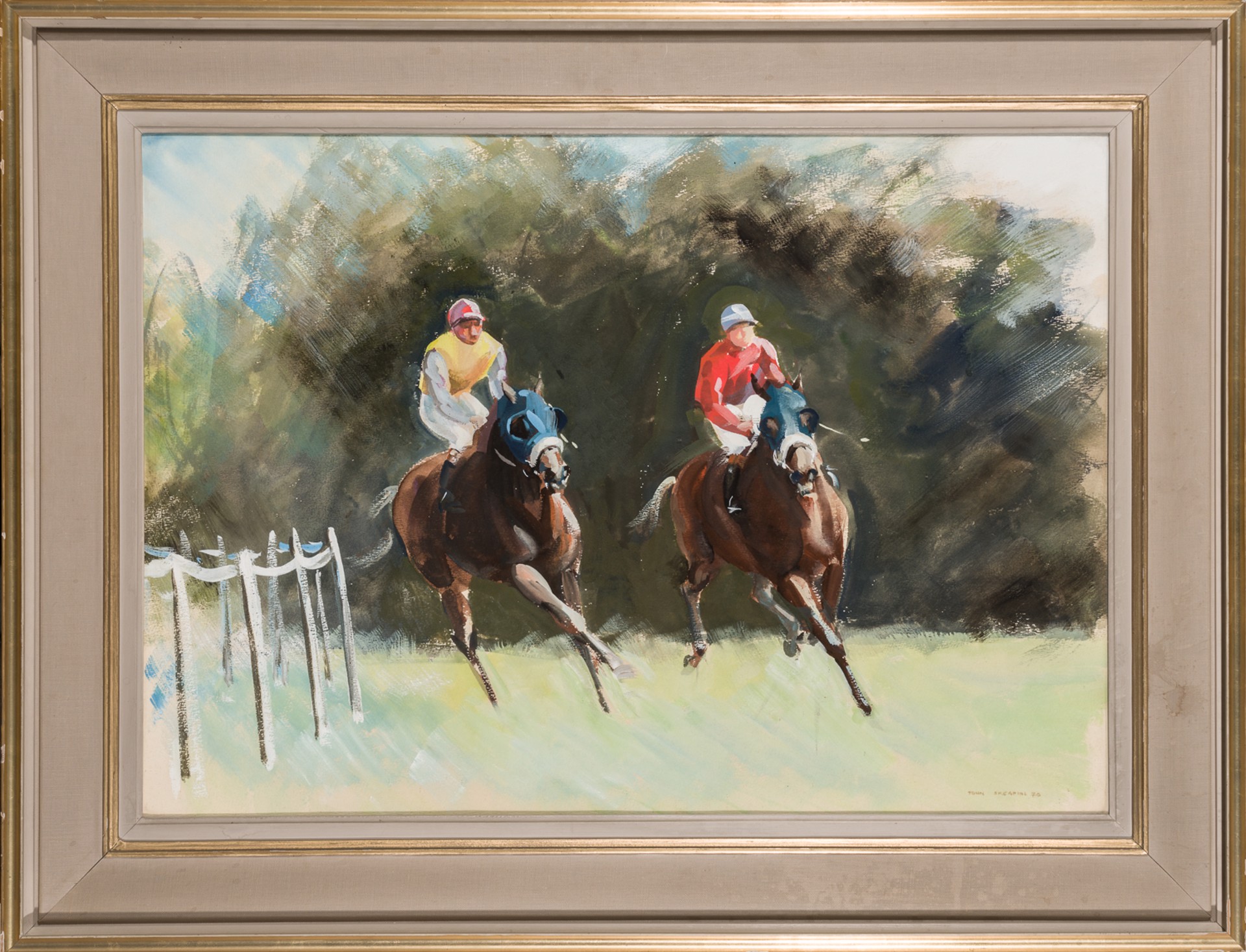 IN THE TURN, HEADING FOR HOME by John Skeaping