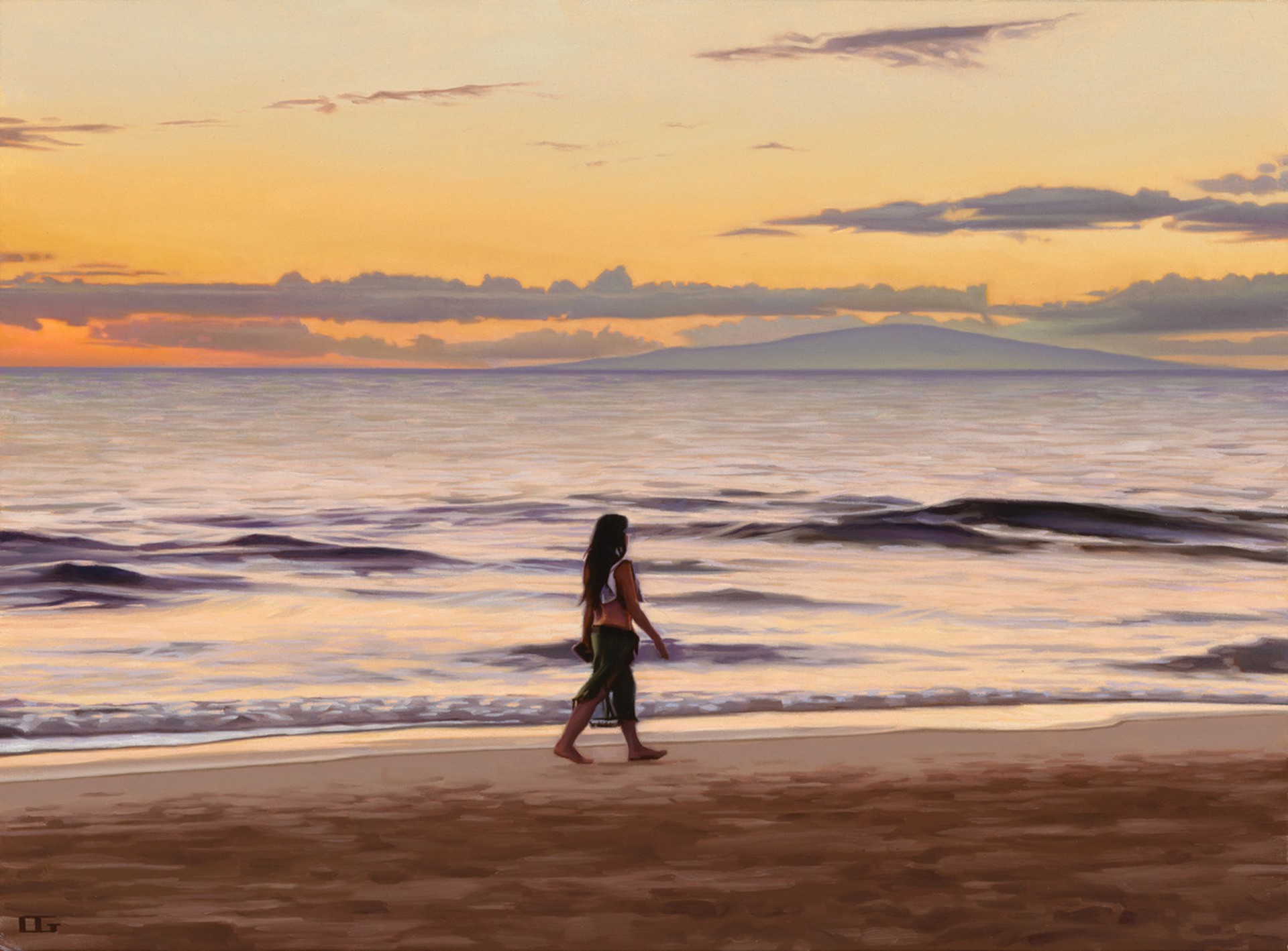 Keawakapu Beach - Original by Carrie Graber