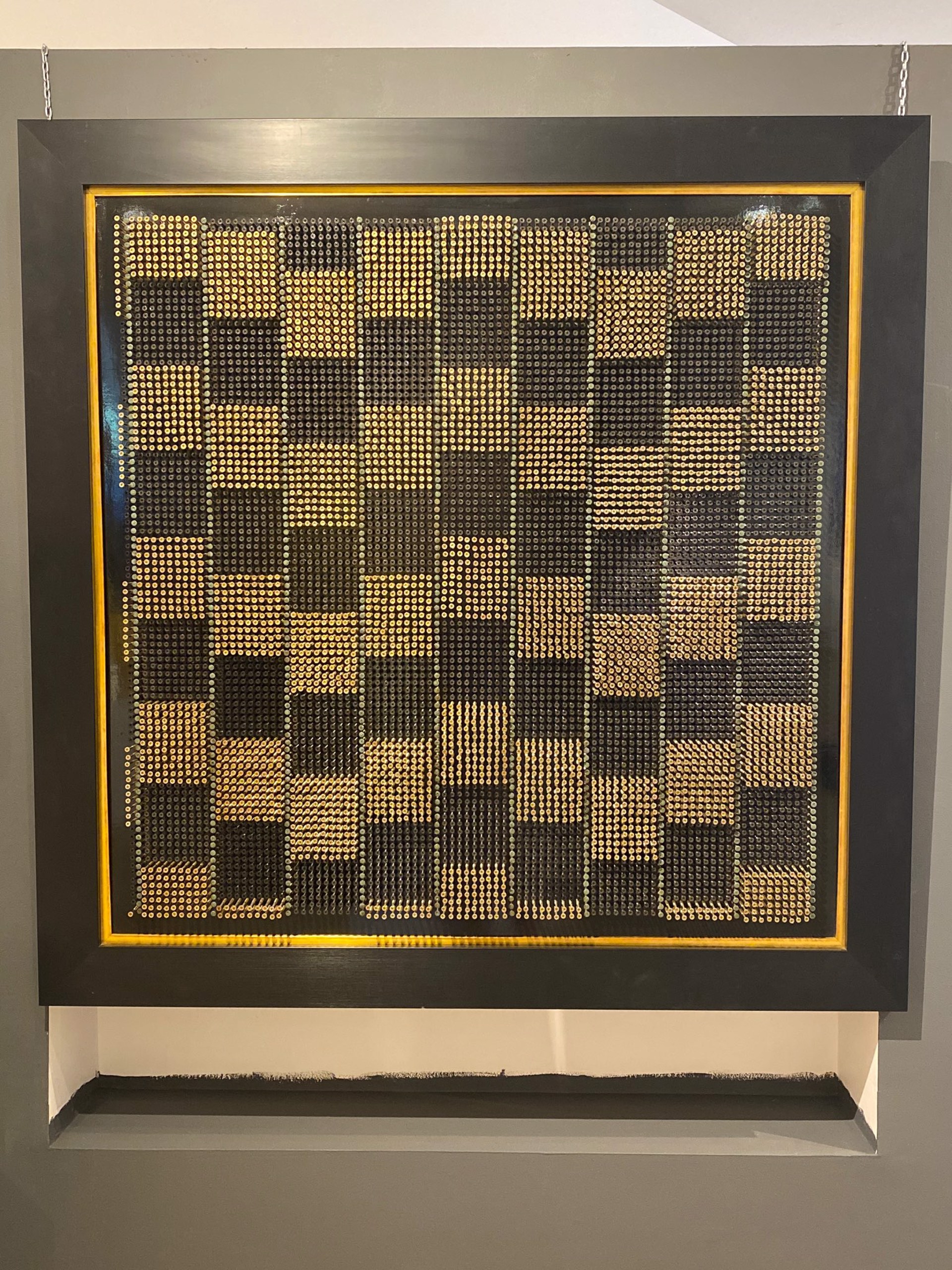 "Gold & Black" by Screw Art Board by Efi Mashiah