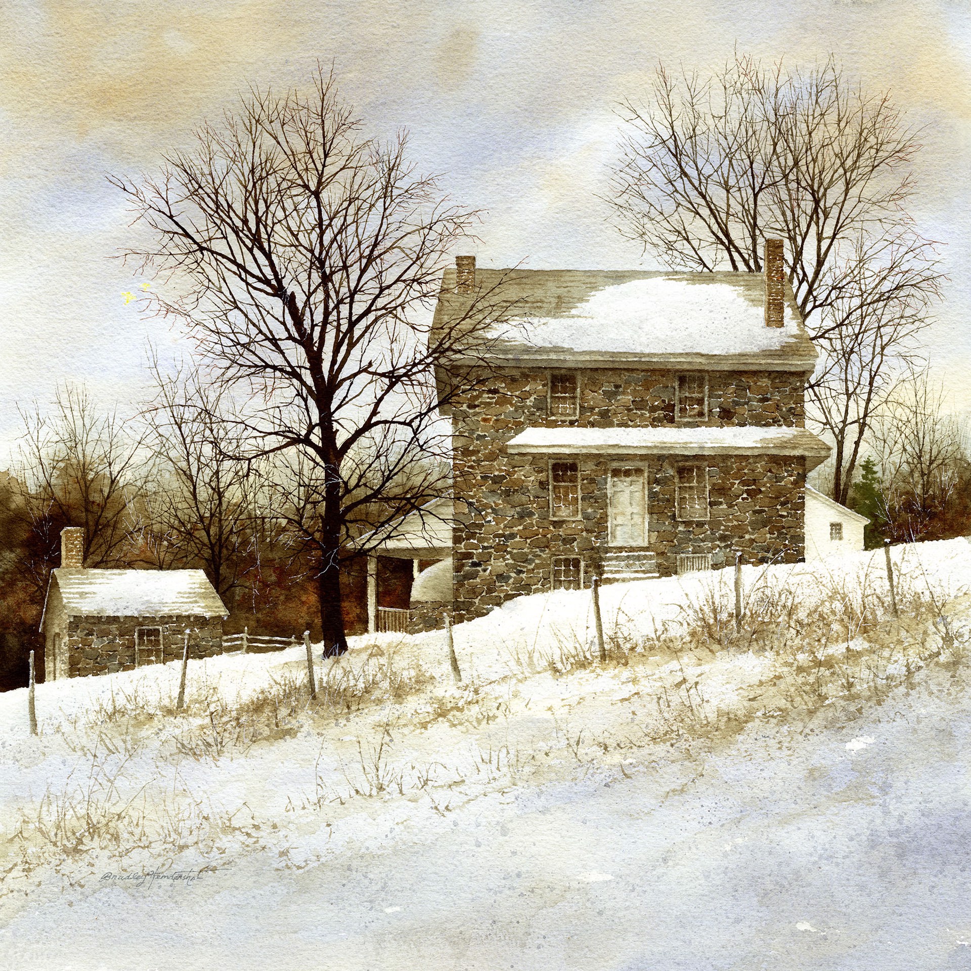 Winter At The Chad House by Bradley Hendershot