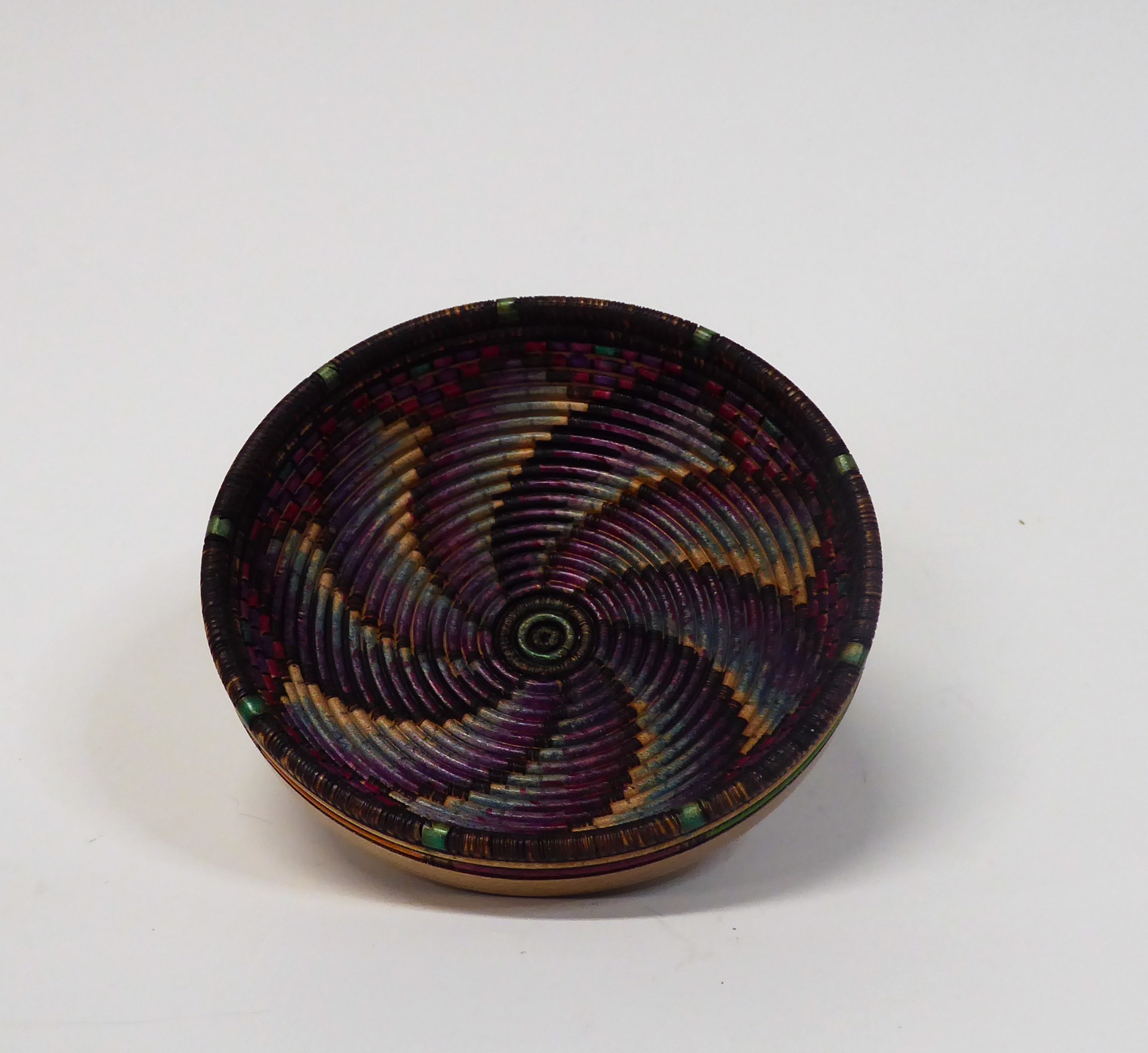 Multi Colored Bowl with Metallic Accents by Keoni