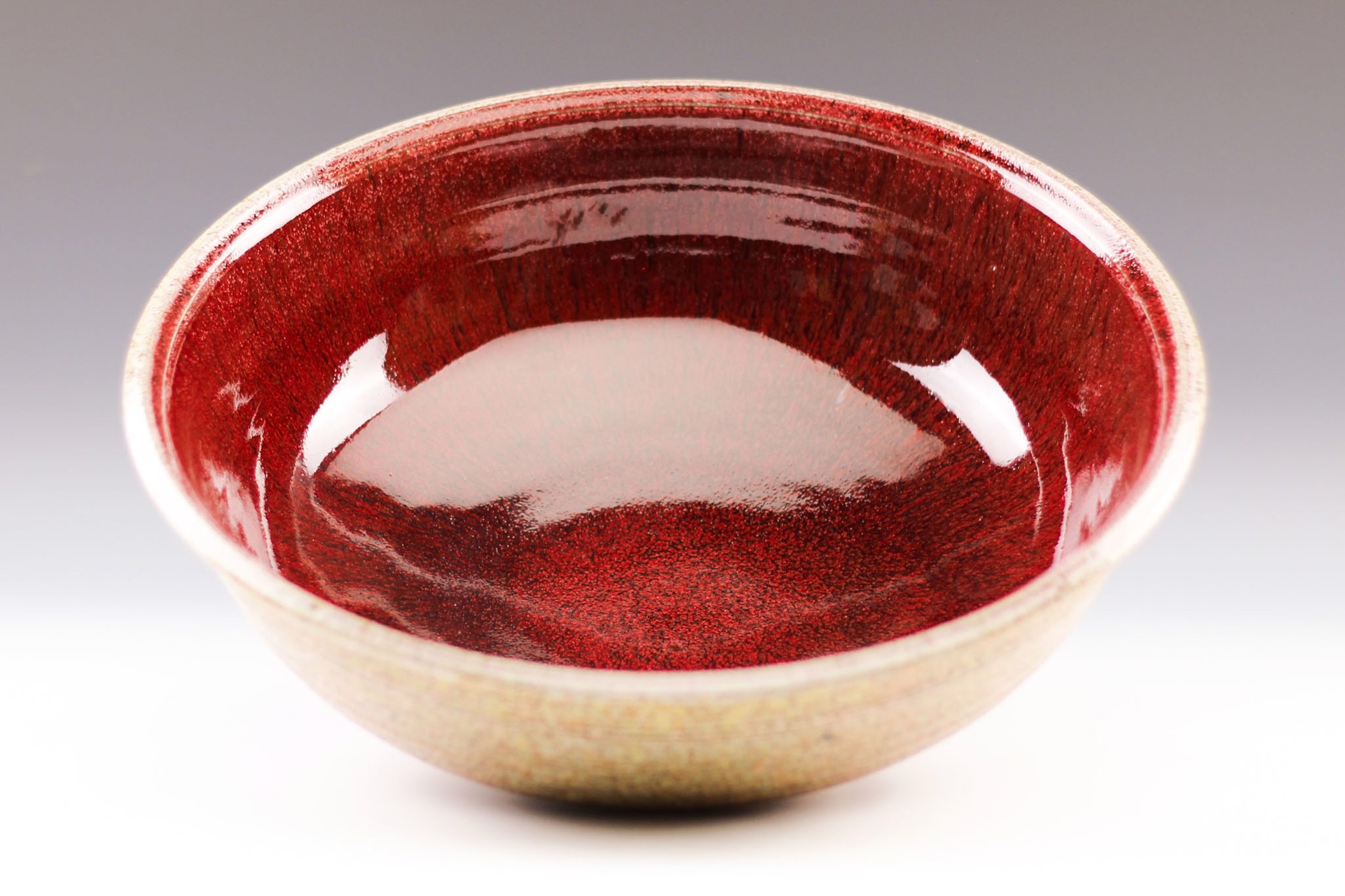 Red Open Bowl by Winthrop Byers